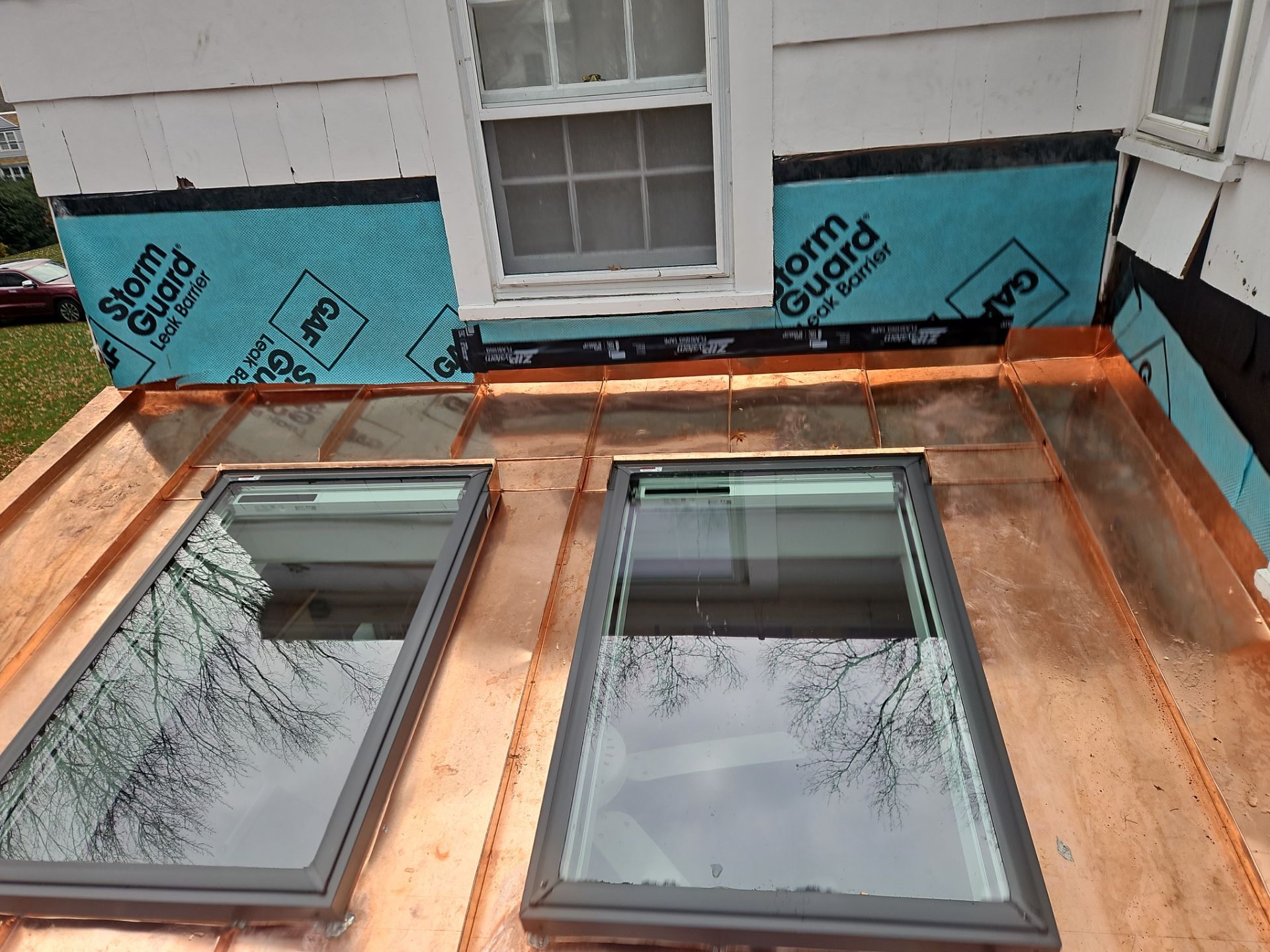 Darien, CT Asphalt, Copper Roof & Half Round Gutters  by Rinaldi Brothers