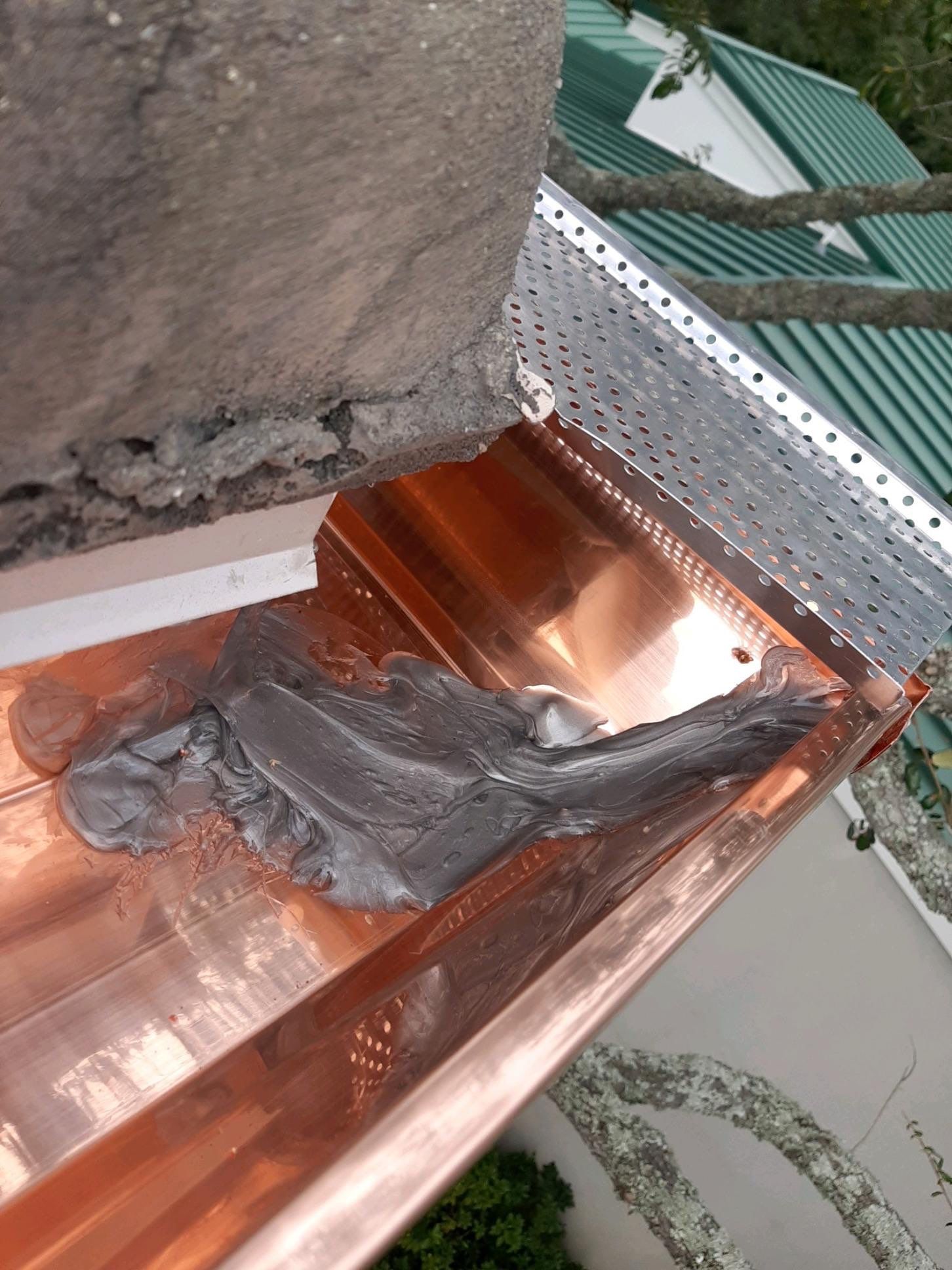 Seamless Gutter Installation Using Copper K- Style Gutters by Gutter Professors