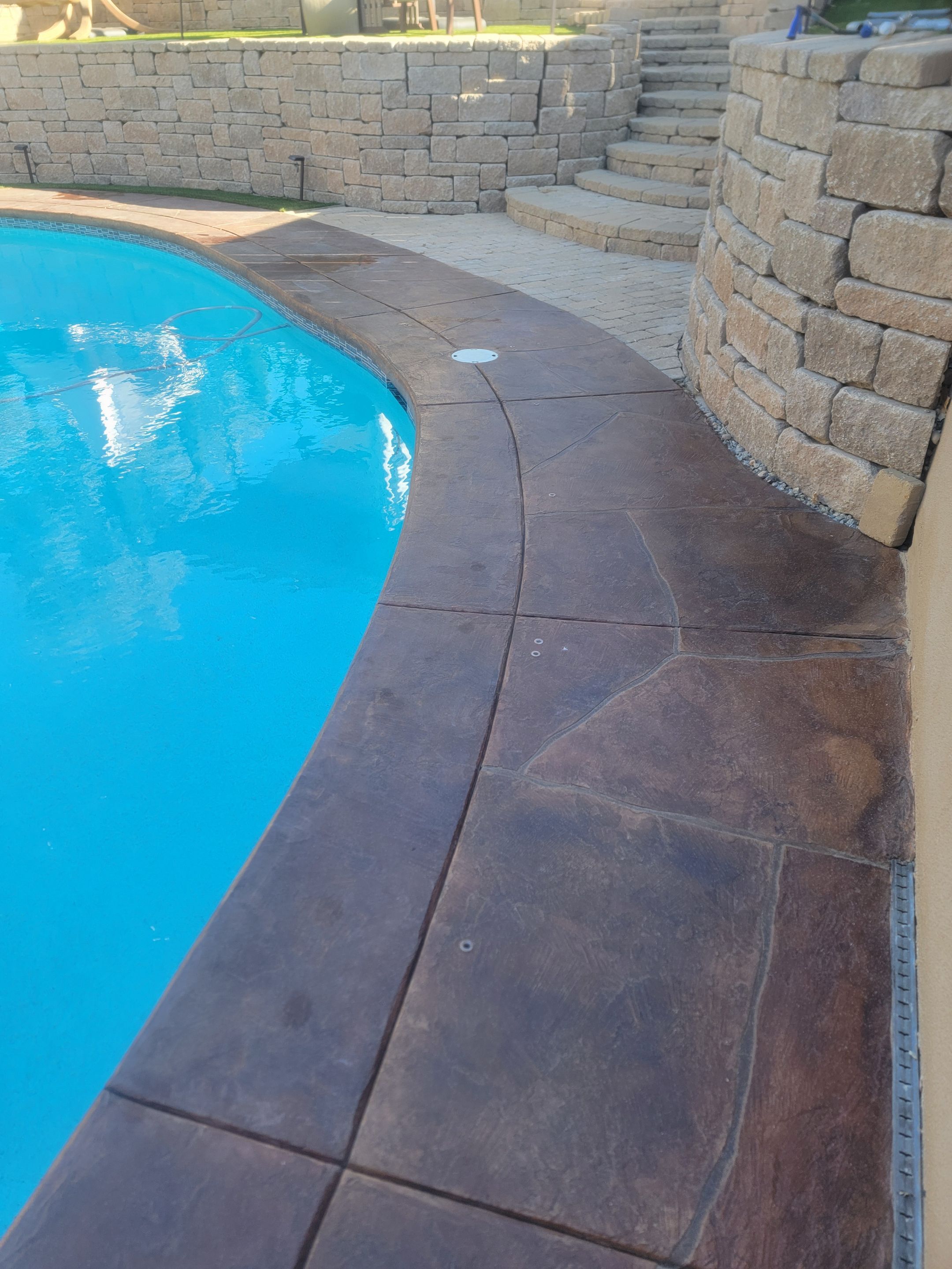 Quartz 2 tone Pool deck by Matt Gifford Painting LLC