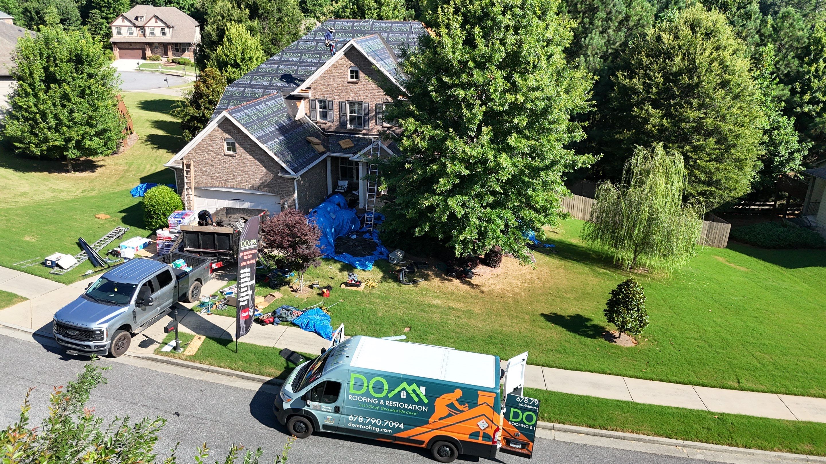 Chelsey Wy Roswell Roof Replacement  by Dom Roofing & Restoration
