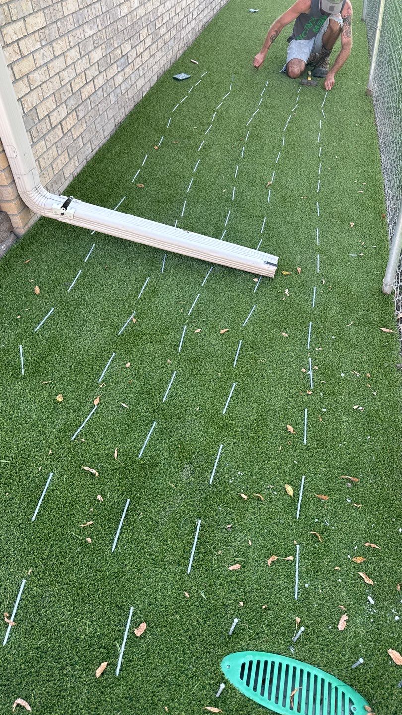 Pet Friendly Synthetic Turf Installation by New Horizon Landscapes