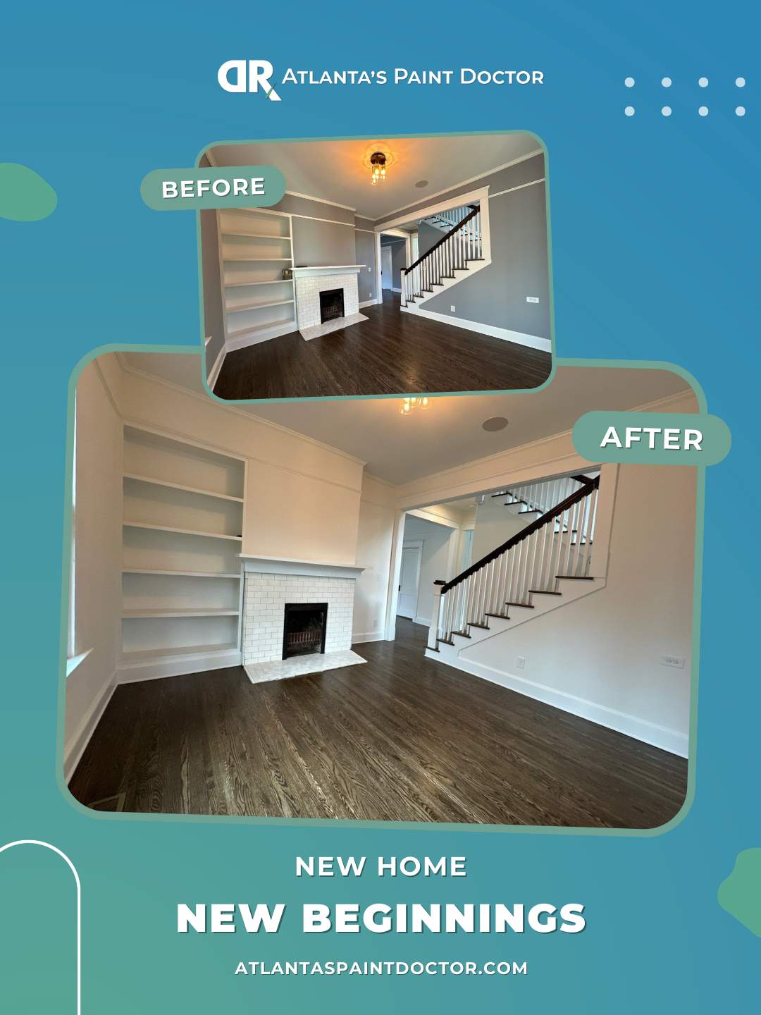 From Neutral to New Beginnings: A Bright Interior Transformation by Atlanta's Paint Doctor