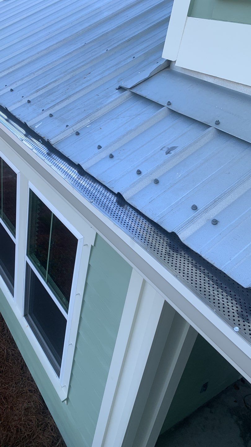 Seamless Gutter Installation Using K-Style Gutters And Gutter Guards by Gutter Professors