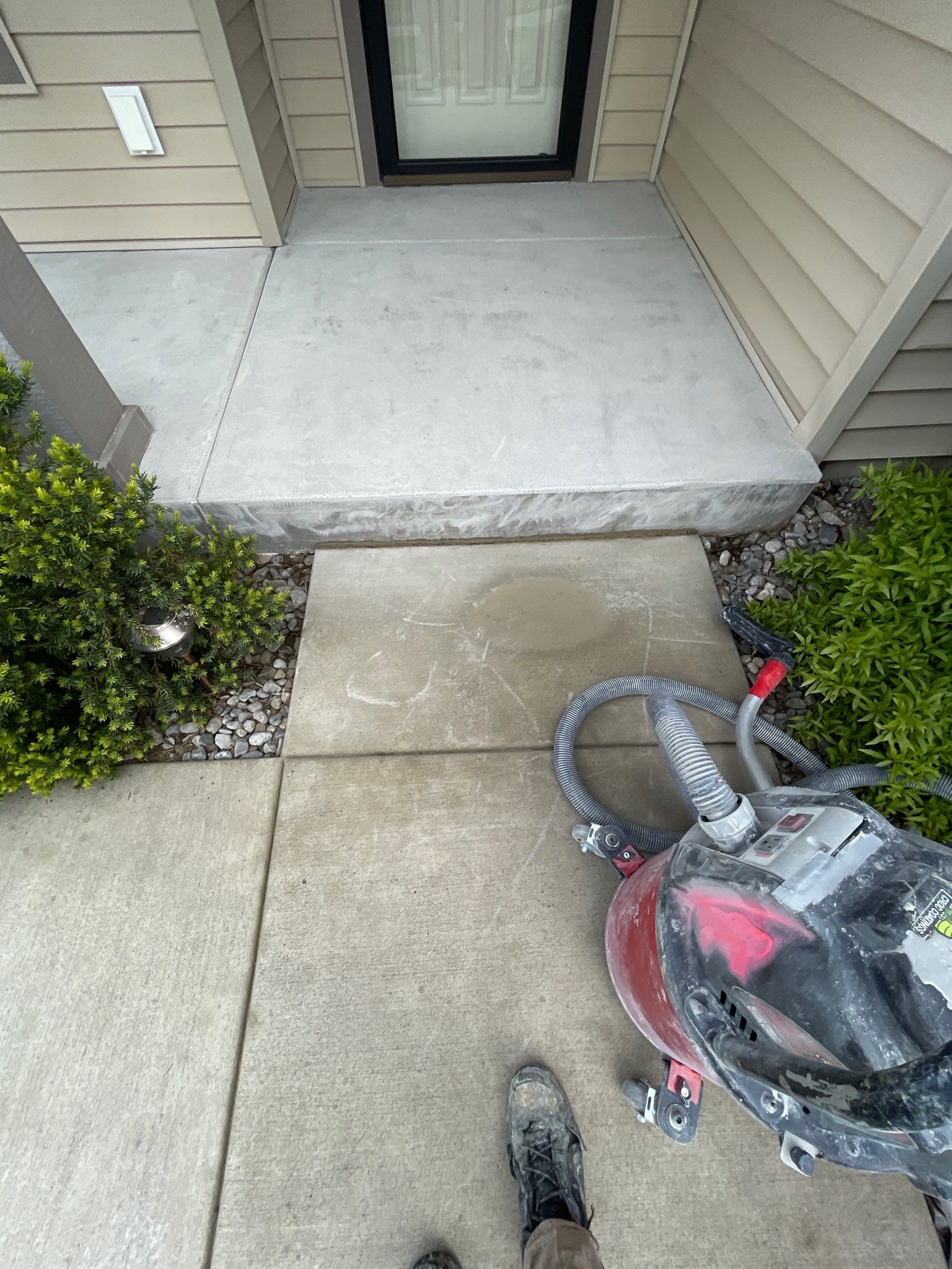 Garage Transformation using Pebble Beach and Front Porch using Greystone by Croc Coatings, LLC