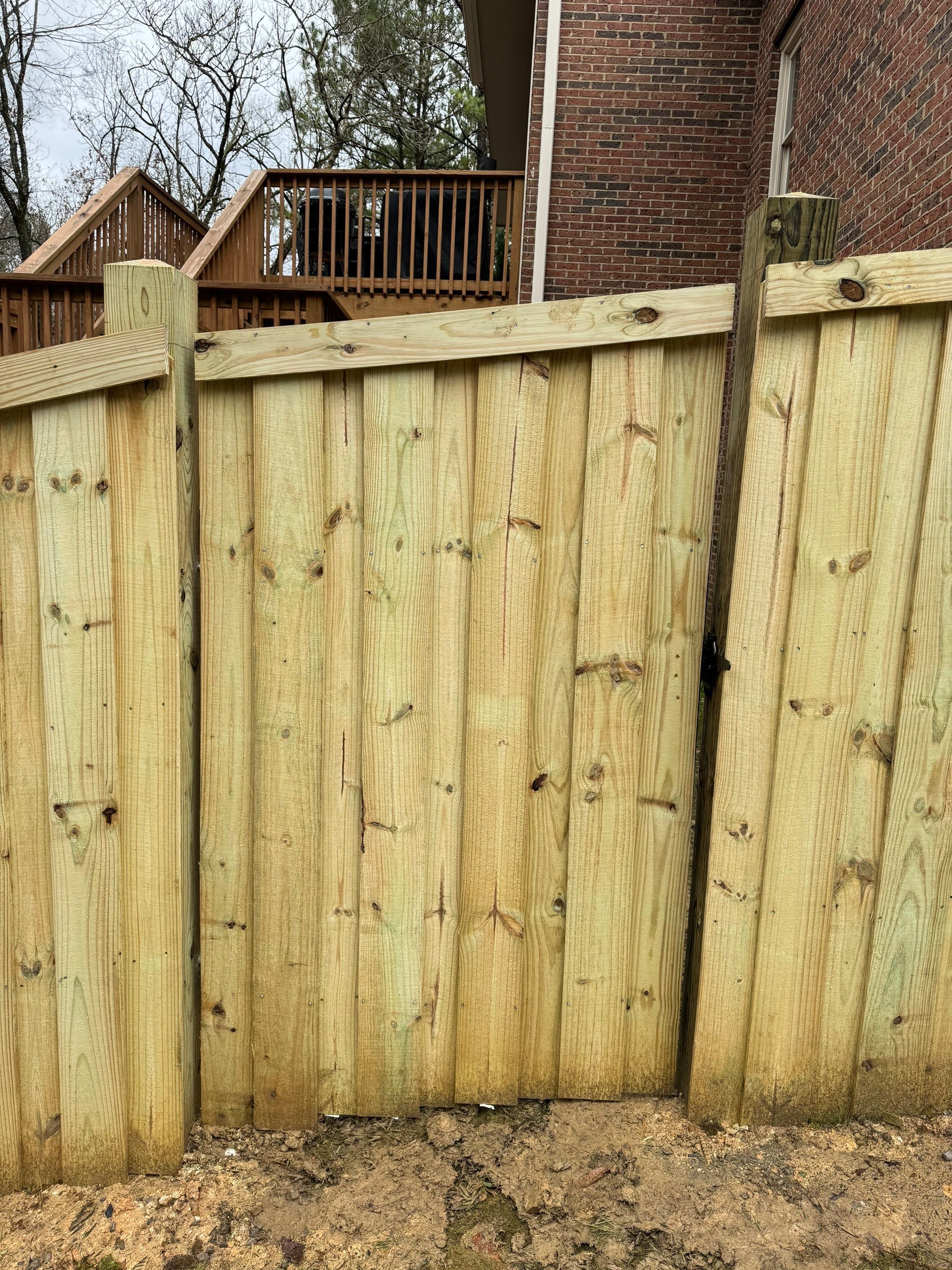 Brookview Highlands - Fence by Pillar and Pine
