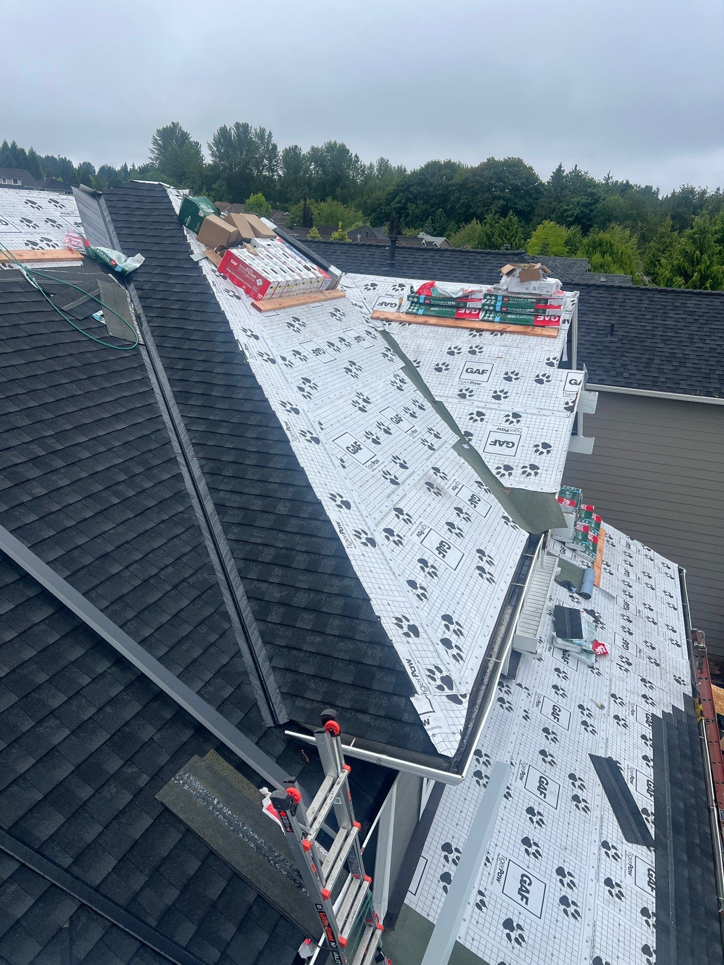 Residential Roofing Installation using GAF UHDZ Shingles by Roofing Formula LLC