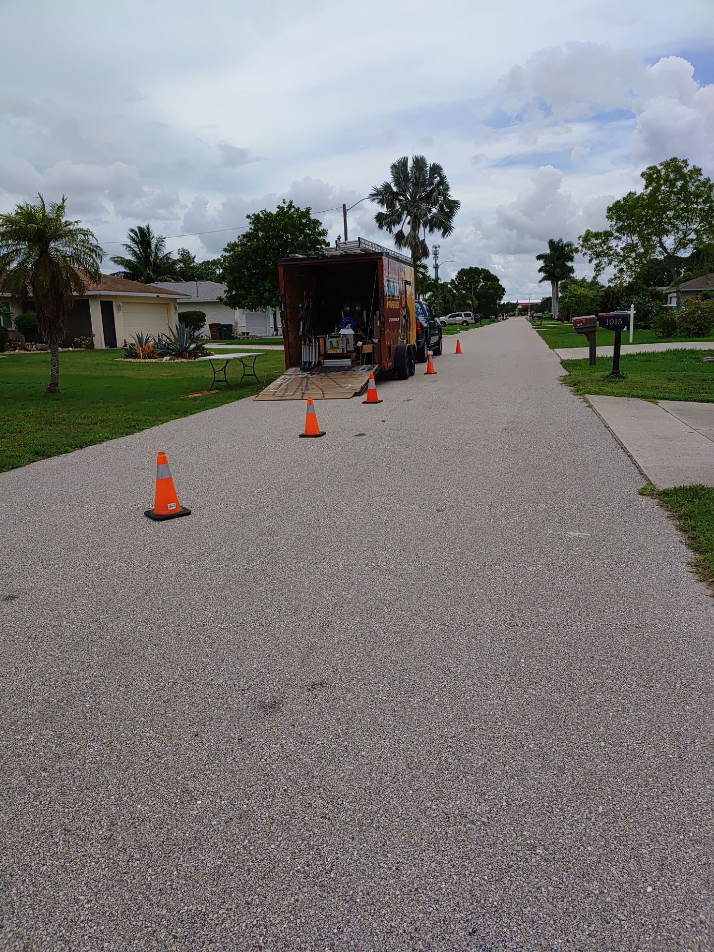 Replace gutter using White Down Spouts in Cape Coral FL by Gutter Professors
