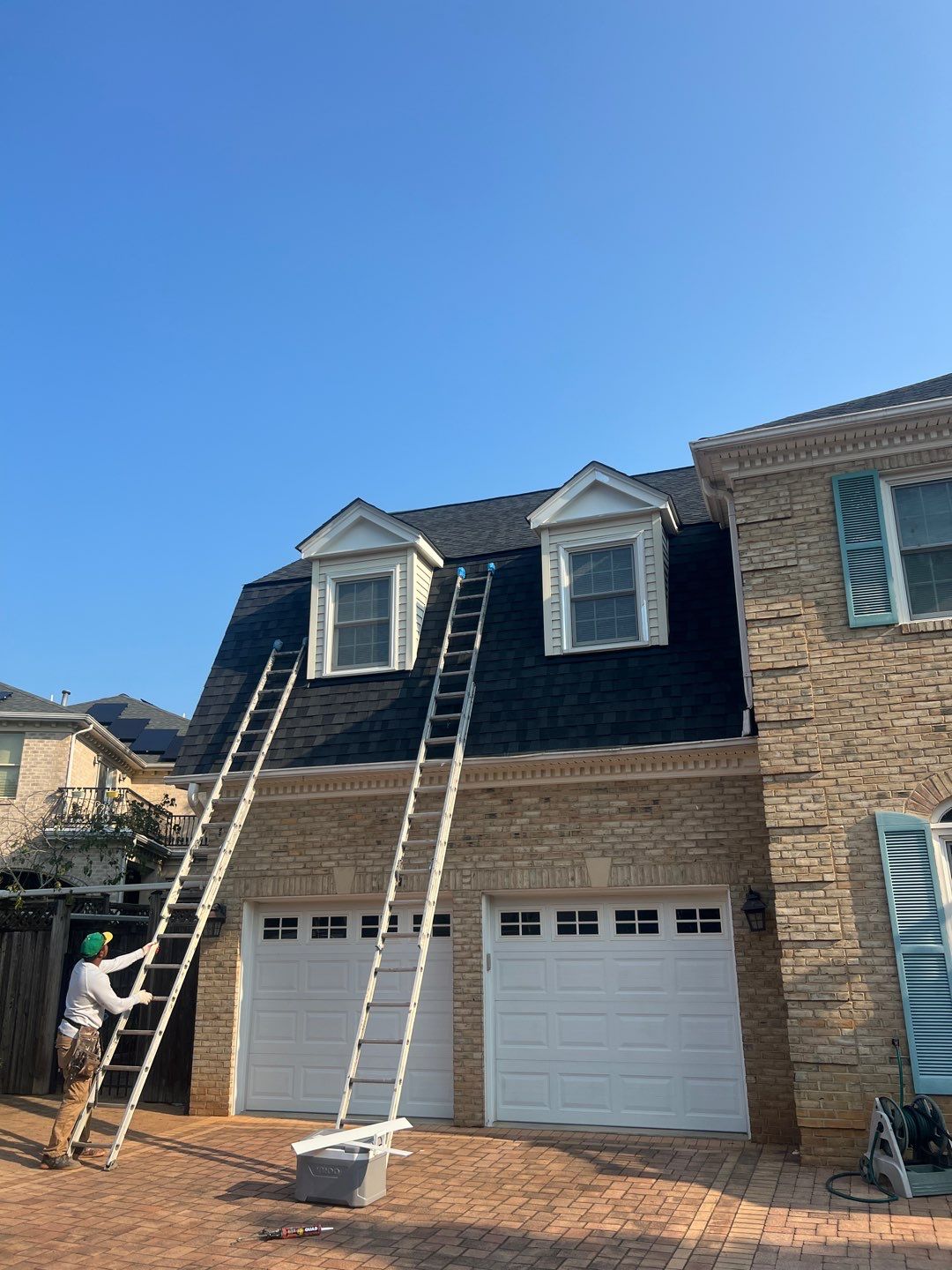 McLean: Residential Roof Installation with Landmark Pro Designer Shingles in Max Def Moire Black by RM Banning, Inc.