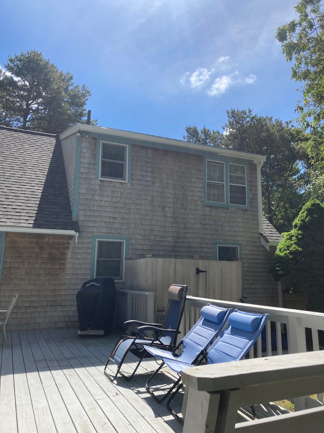 Gutter Installation using 5" Duo Pro K-Style Aluminum Gutter in Eastham, MA by Gutter Pro Enterprises