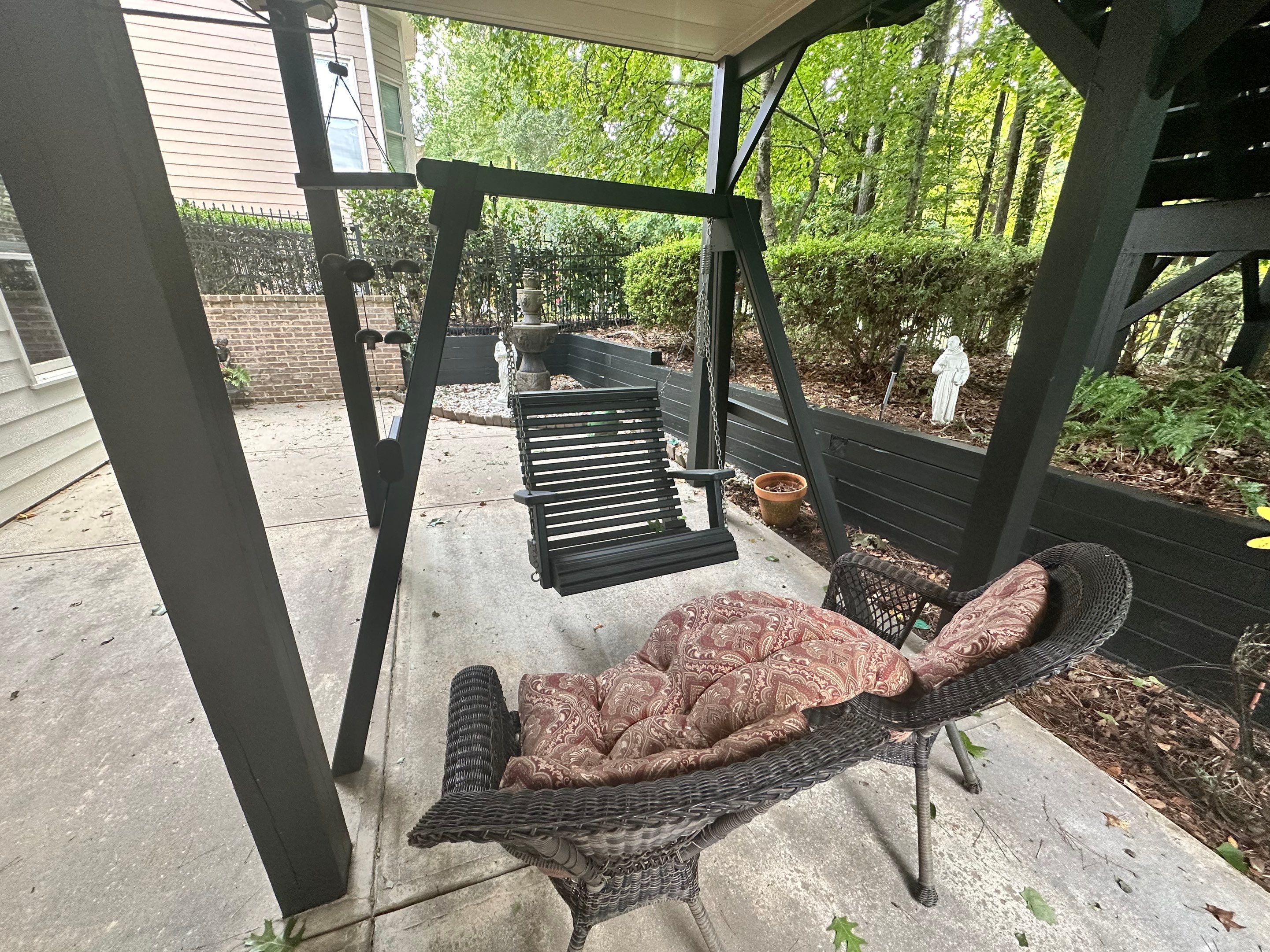 Dark Deck and Pergola Wood Staining Project in Acworth by Swift Home Renovations