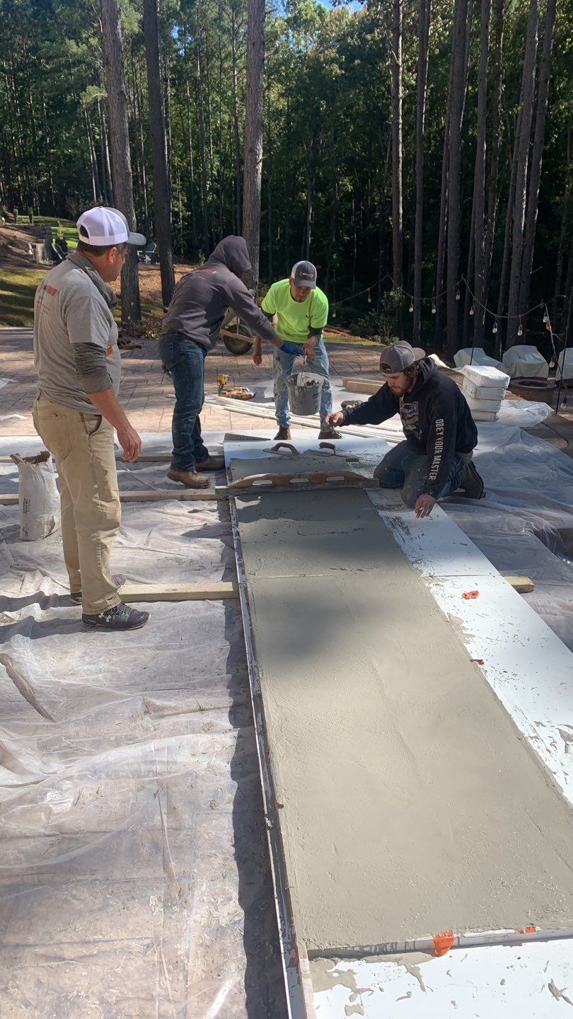 Outdoor Kitchen using Clifrock Panels by Xtreme Concrete Services