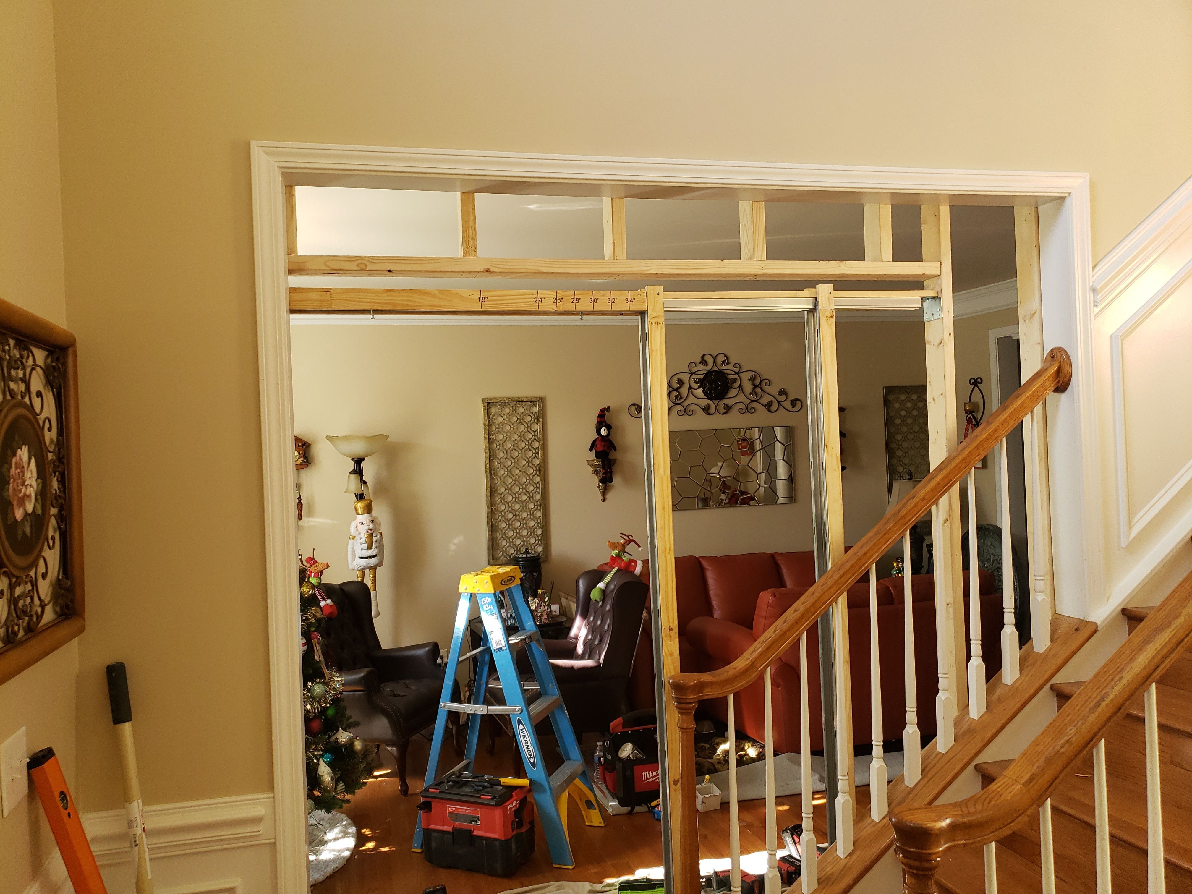 Entry Foyer Pocket Doors by A Step Above Handy LLC 