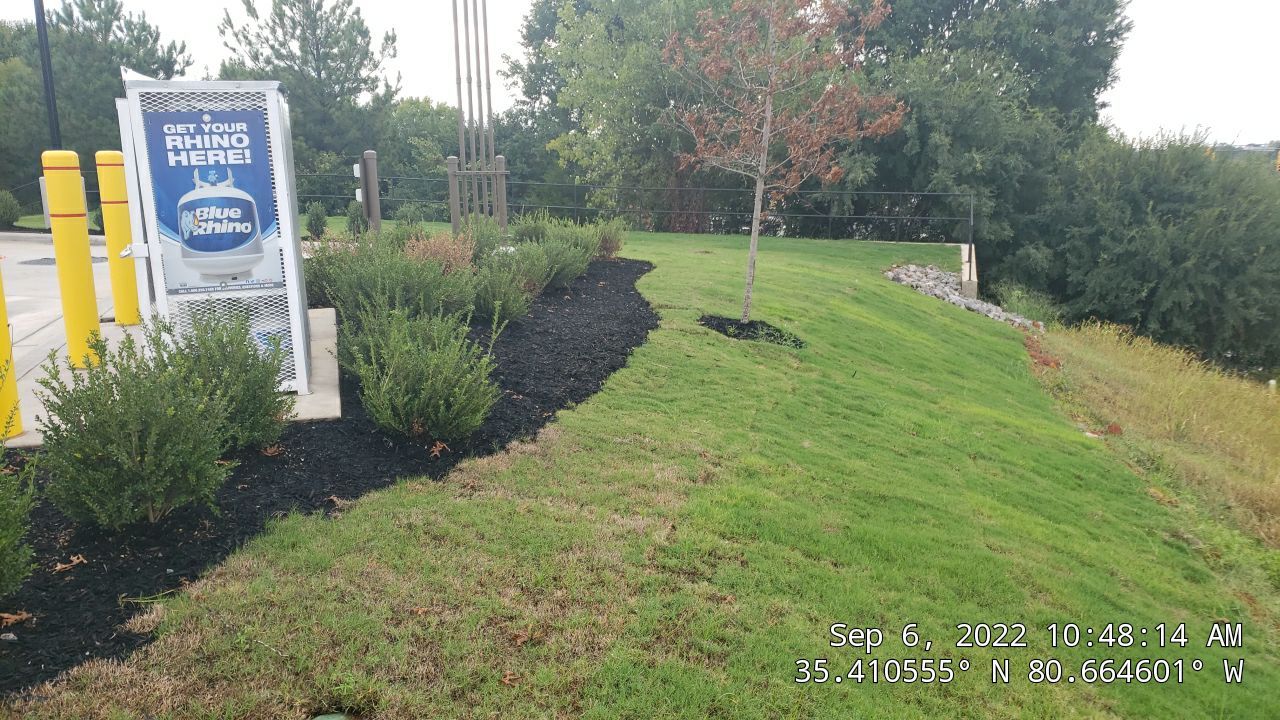 Commercial Landscaping Harris Teeter Fuel Station by Carolina-Metro Landscape, Inc