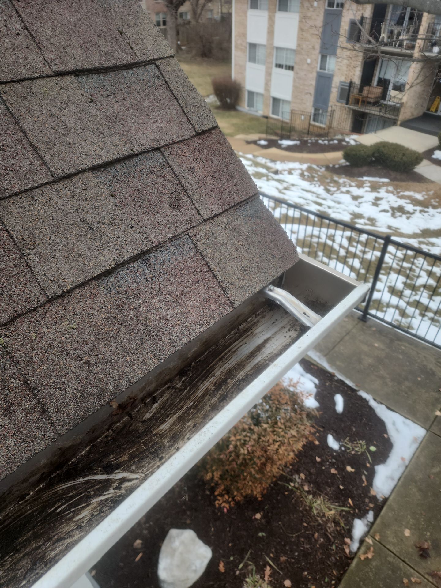 Church building roof & gutter cleaning after.