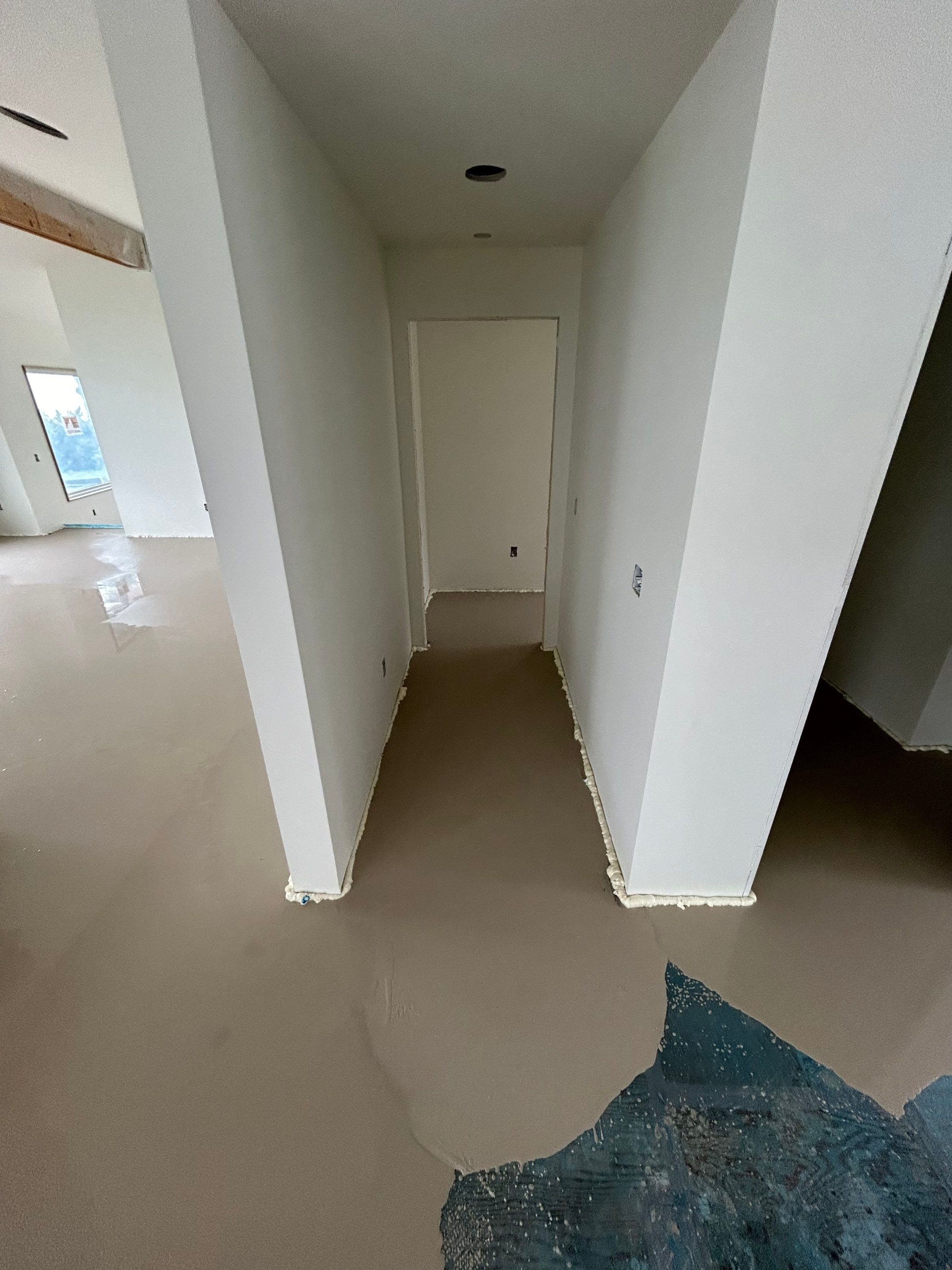 This project has it all!!!! Custom Flooring, Leveling Service, Custom Stair parts and pieces, risers, blue pad cover - all inclusive service from RTB! by RTBaldwin Hardwood Floors