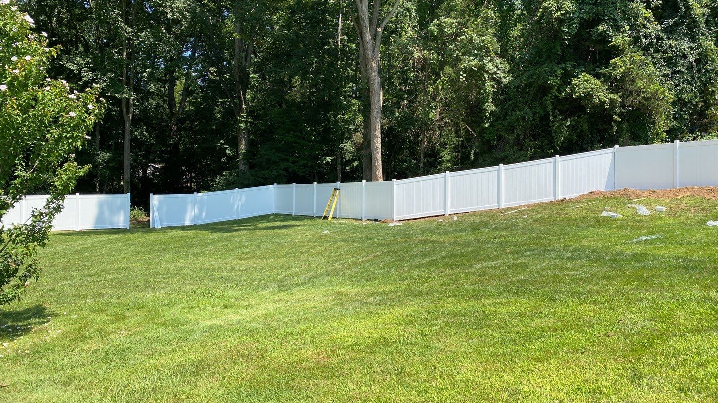 Fence Installation using Vinyl Fence 6ft Privacy by A Plus Exterior