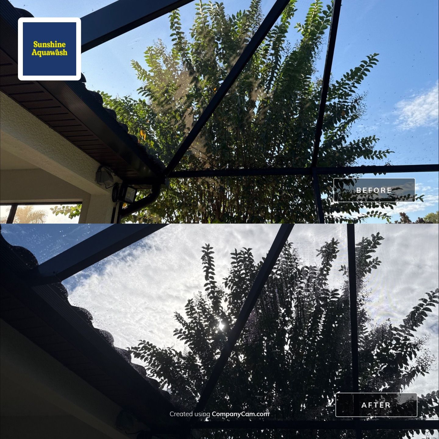 Pool Cage Cleaning | Rye Wilderness, Bradenton FL by Sunshine AquaWash