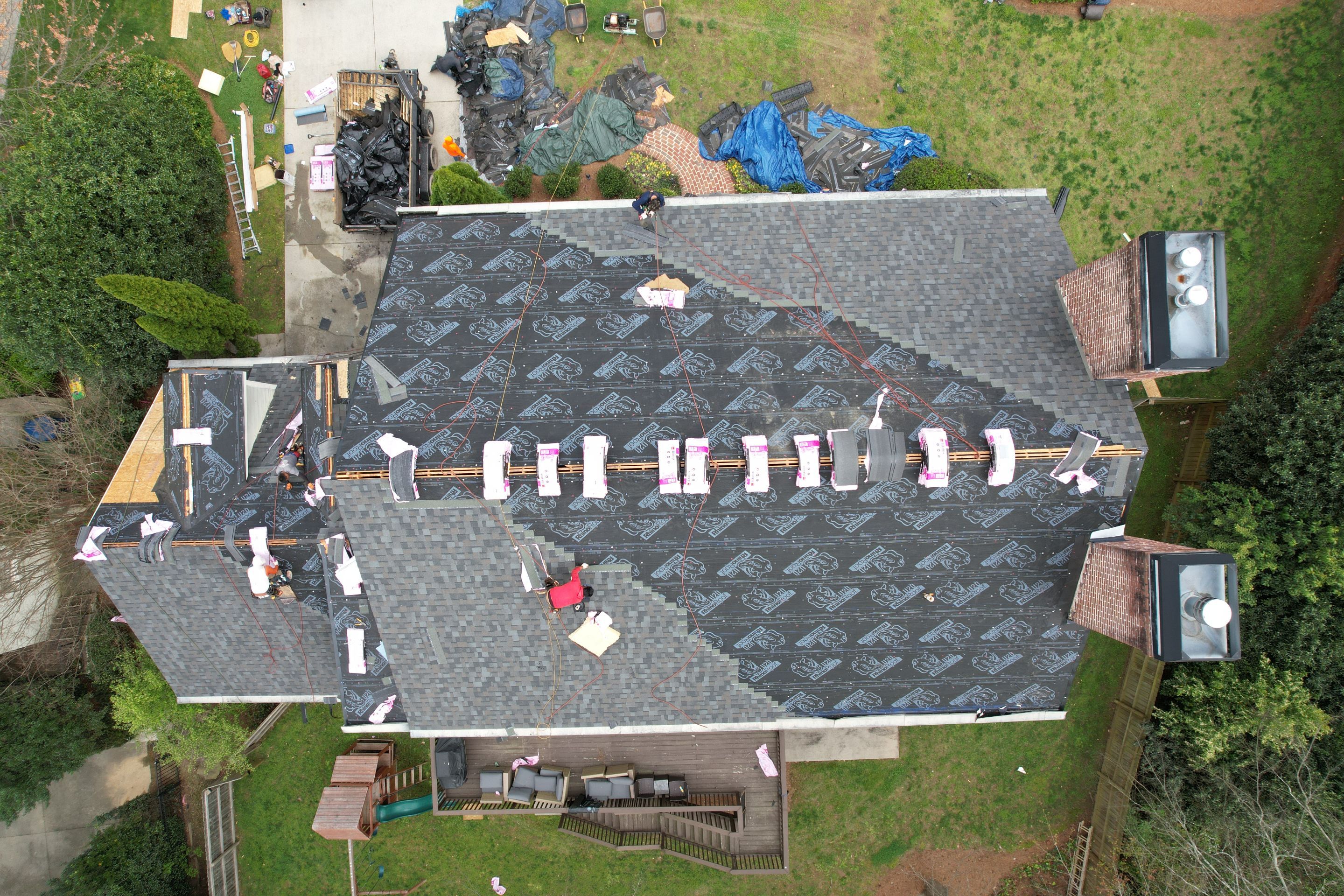 Residential Roofing Installation using Owens Corning by Inspector Roofing and Restoration
