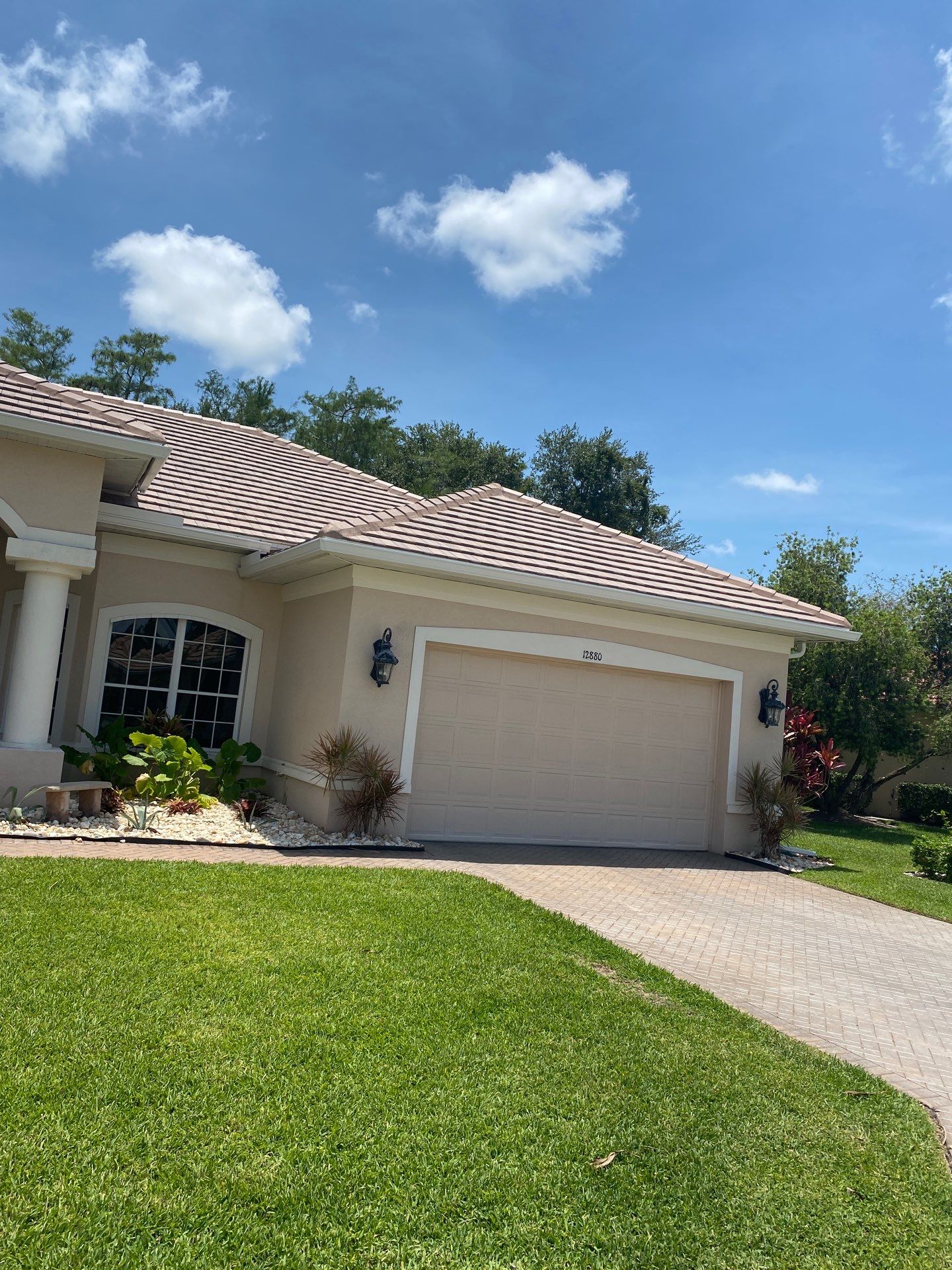 Seamless Gutter Upgrade Before & After in Bonita Springs FL by Gutter Professors