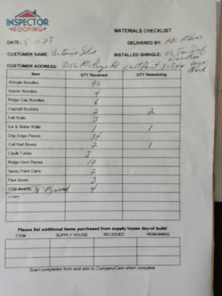 Residential Roofing Installation using Owens Corning by Inspector Roofing and Restoration