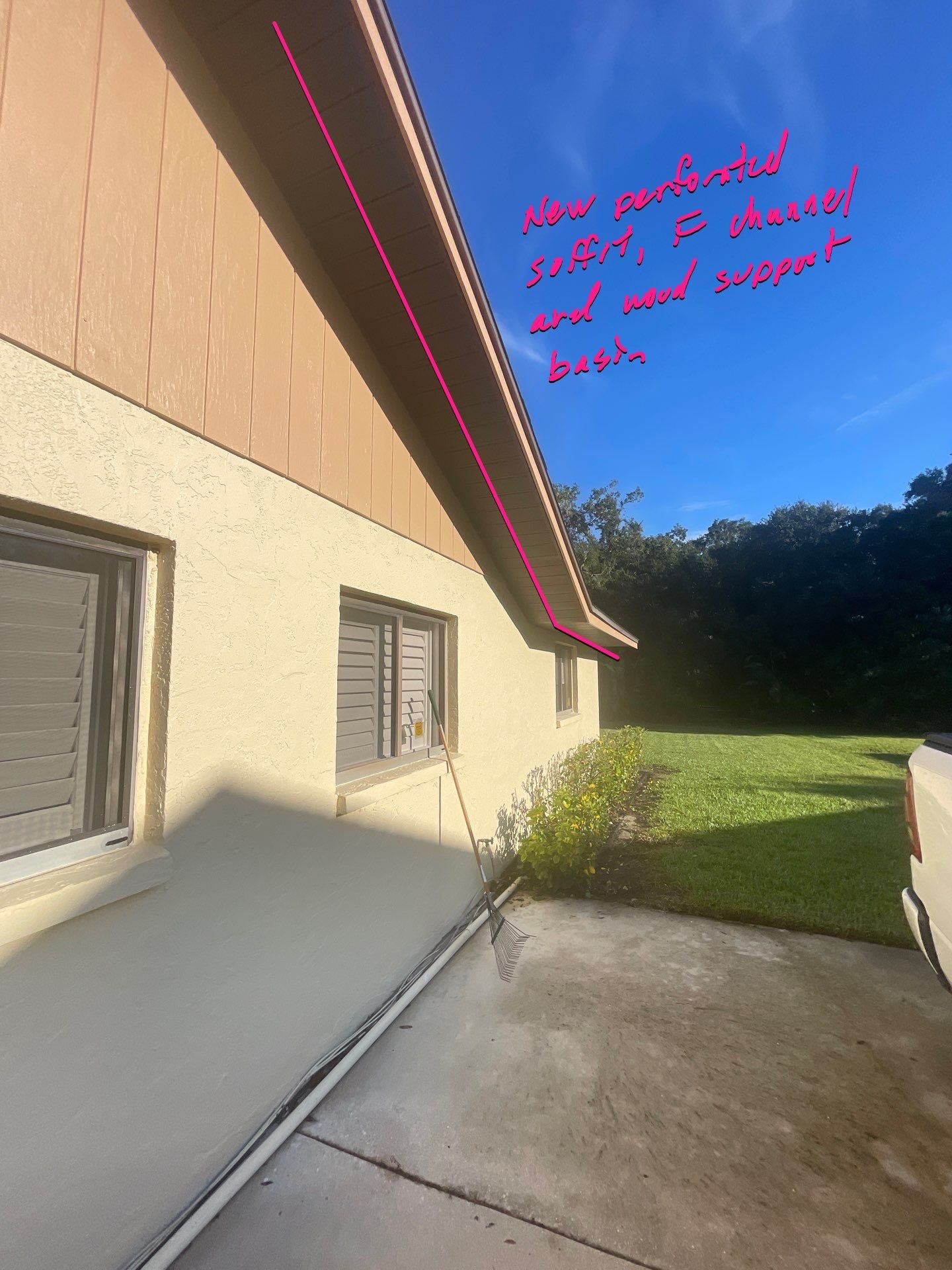 Bronze Soffit and Fascia in Sarasota FL by Gutter Professors