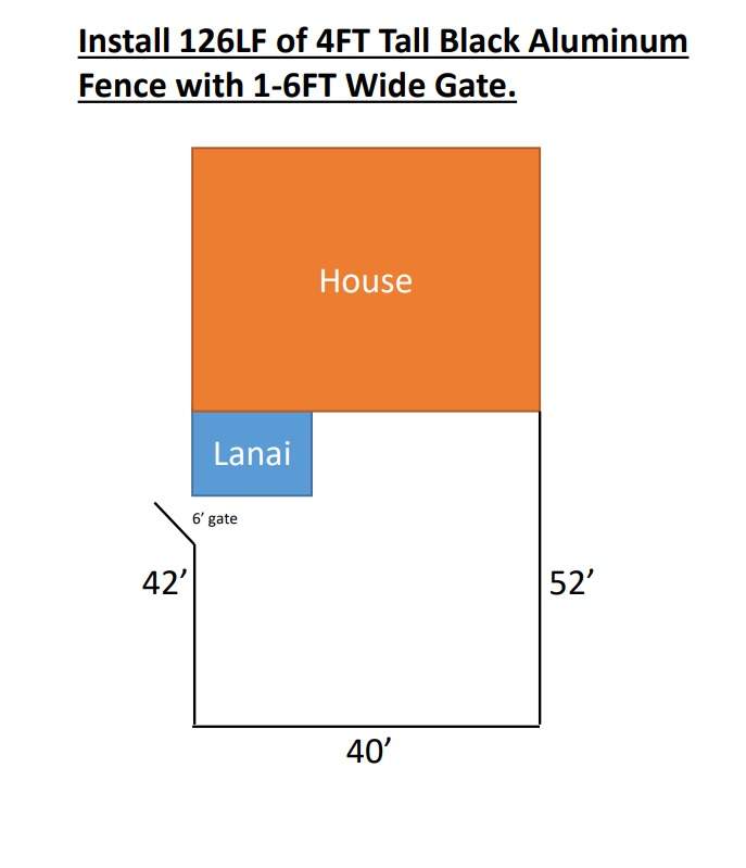 Aluminum Fence Installation using Black 3 Rail Aluminum Fence by Asap fence and gates, LLC