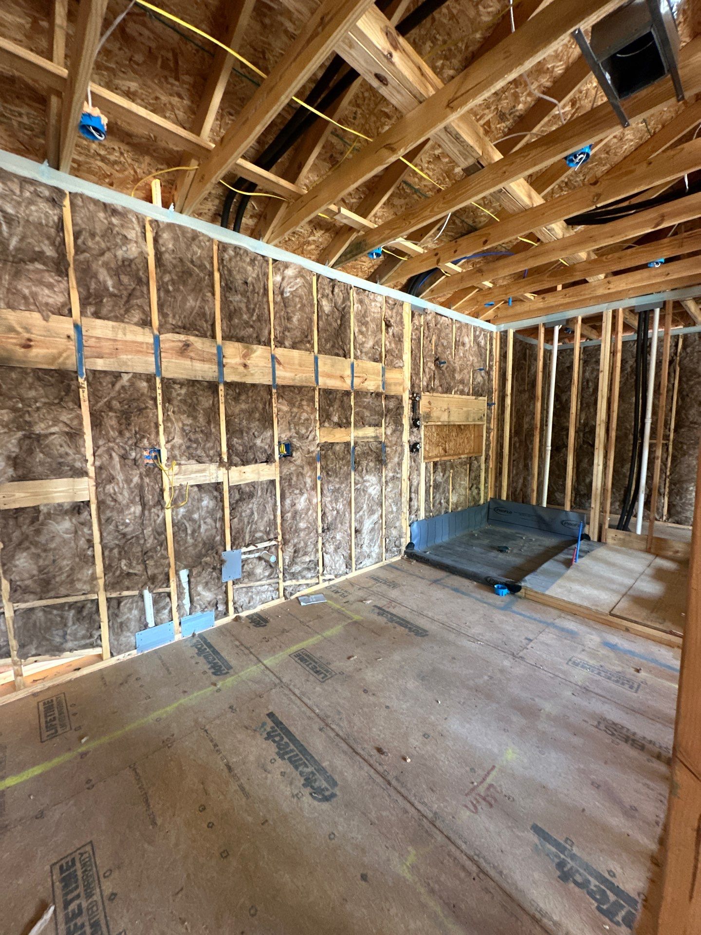 Full install on this new beautiful custom home in Dallas by Apex Insulation Solutions