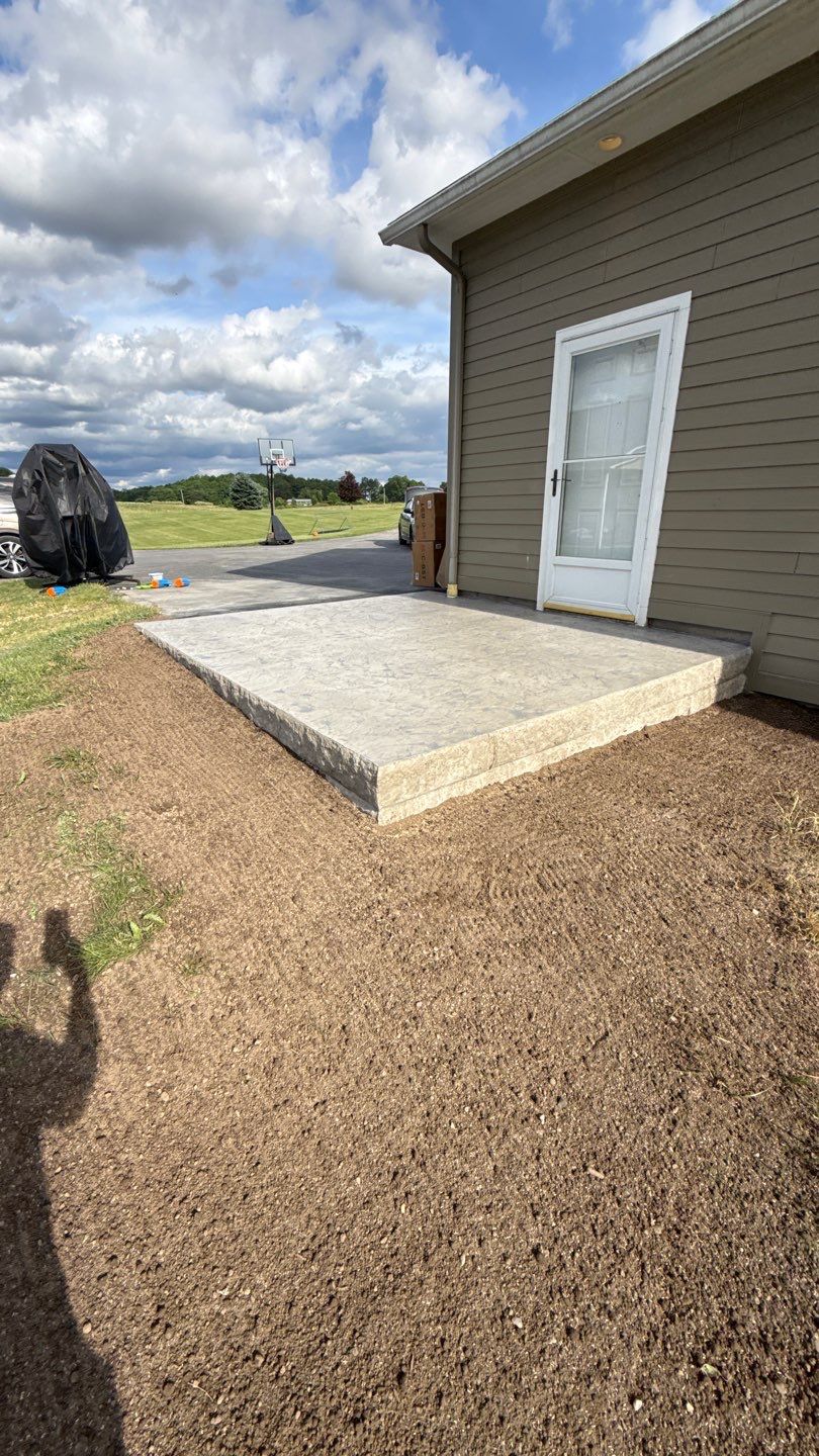 Oxford Slate Stamp Patio by NG Masonry & Construction LLC