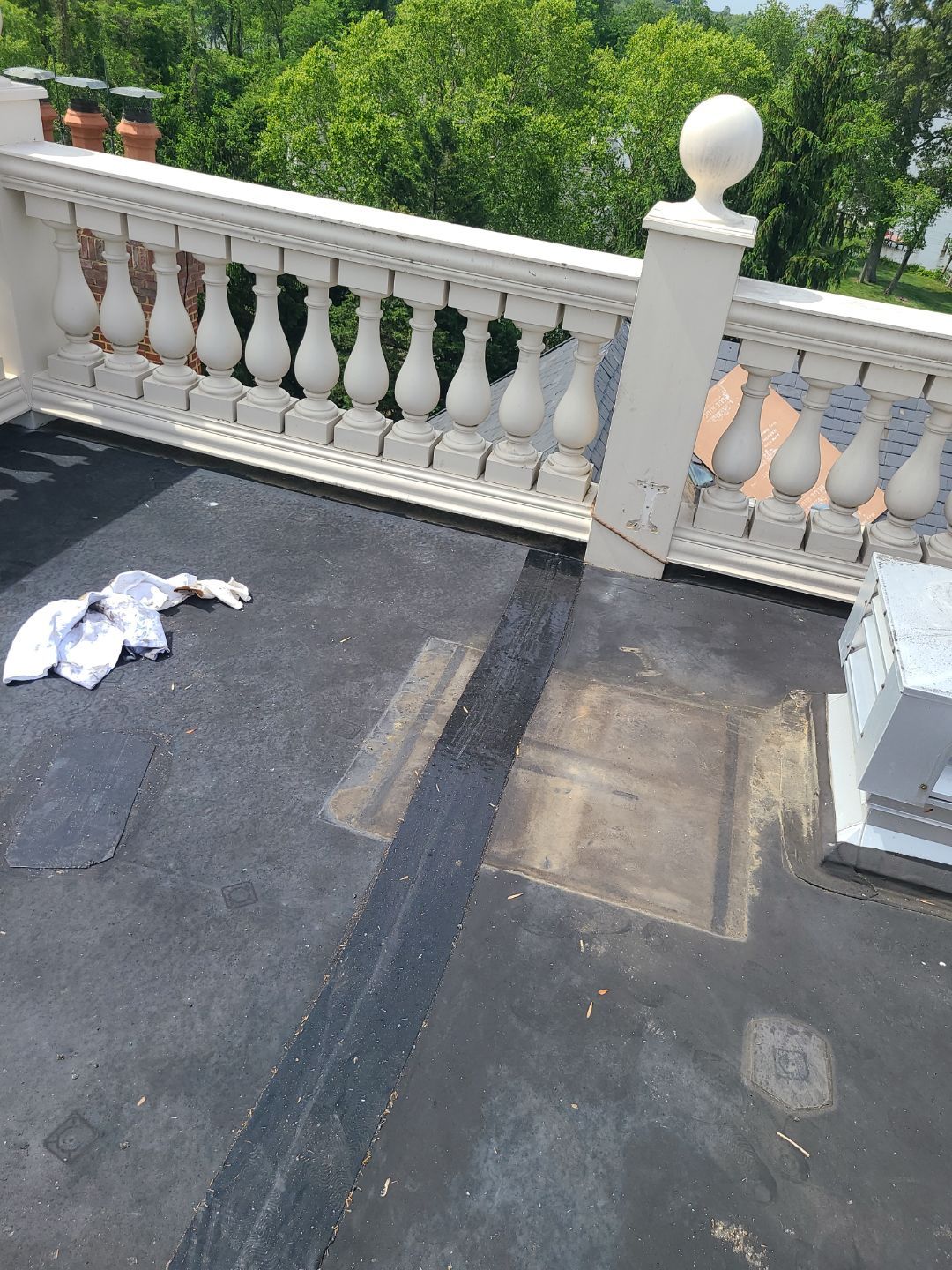 Lorton: EPDM Flat Roof with Partial Slate Replacement by RM Banning, Inc.