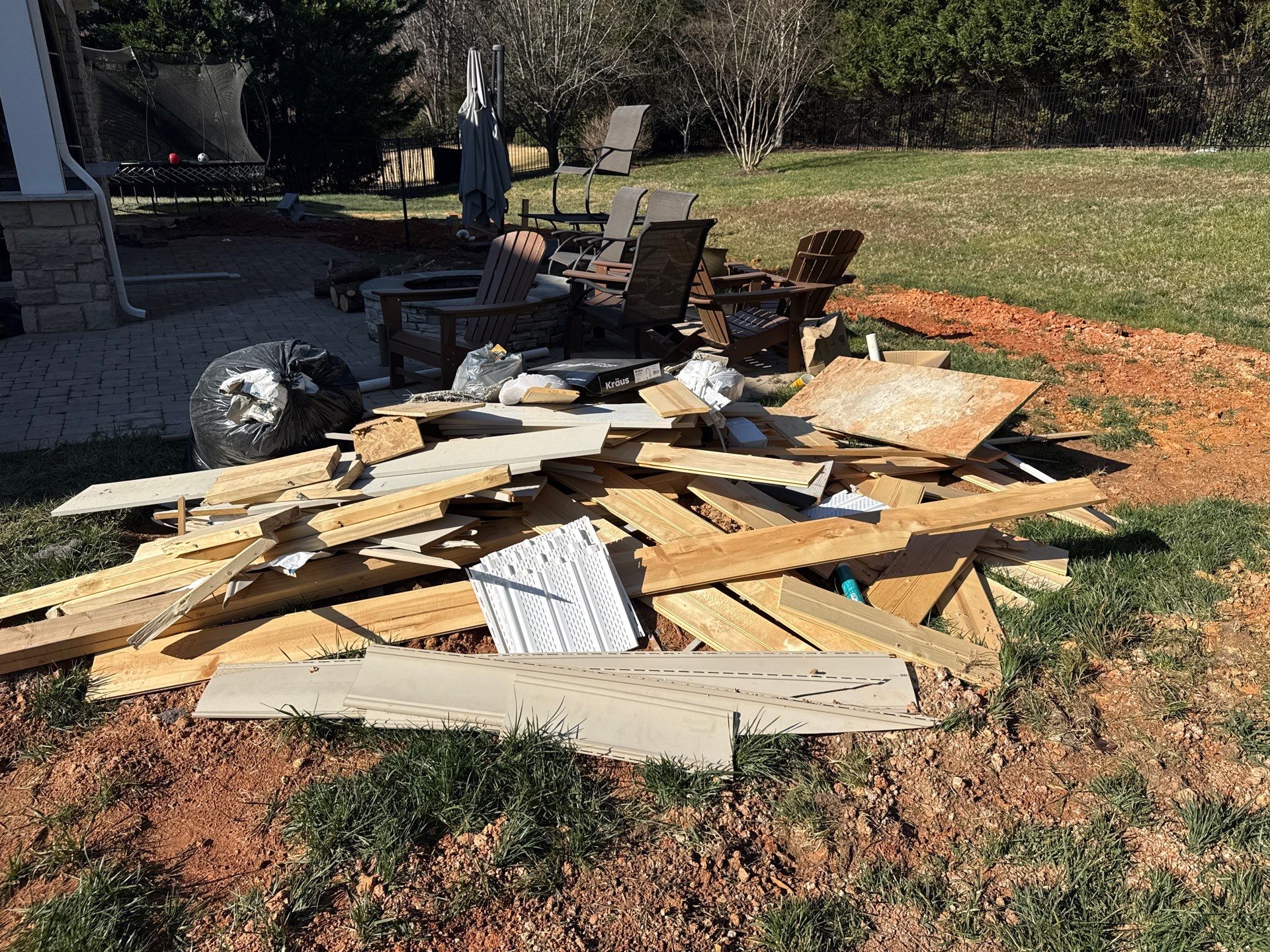 Project in Waxhaw by Badger Hauling