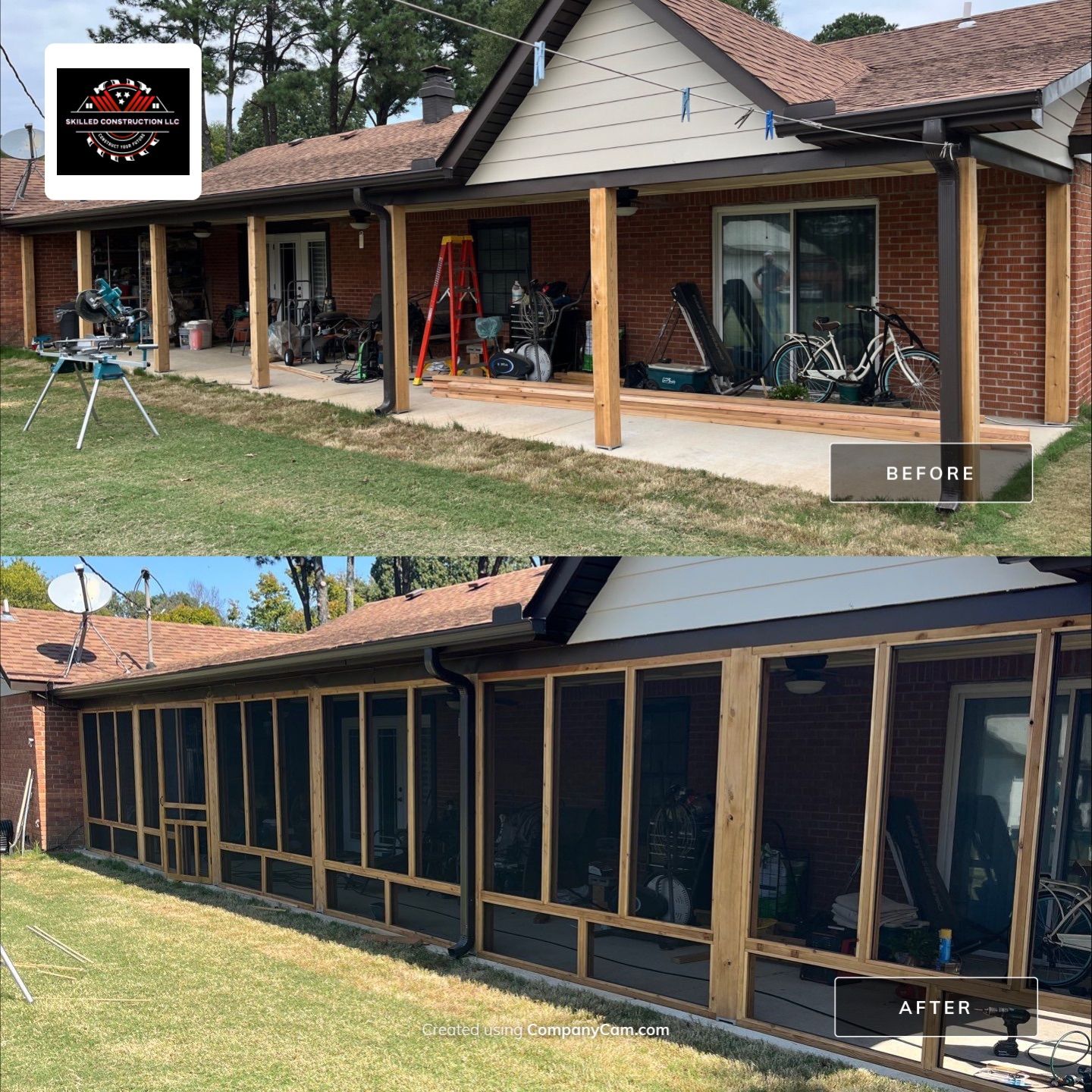 Screened in Porch by Skilled Construction LLC