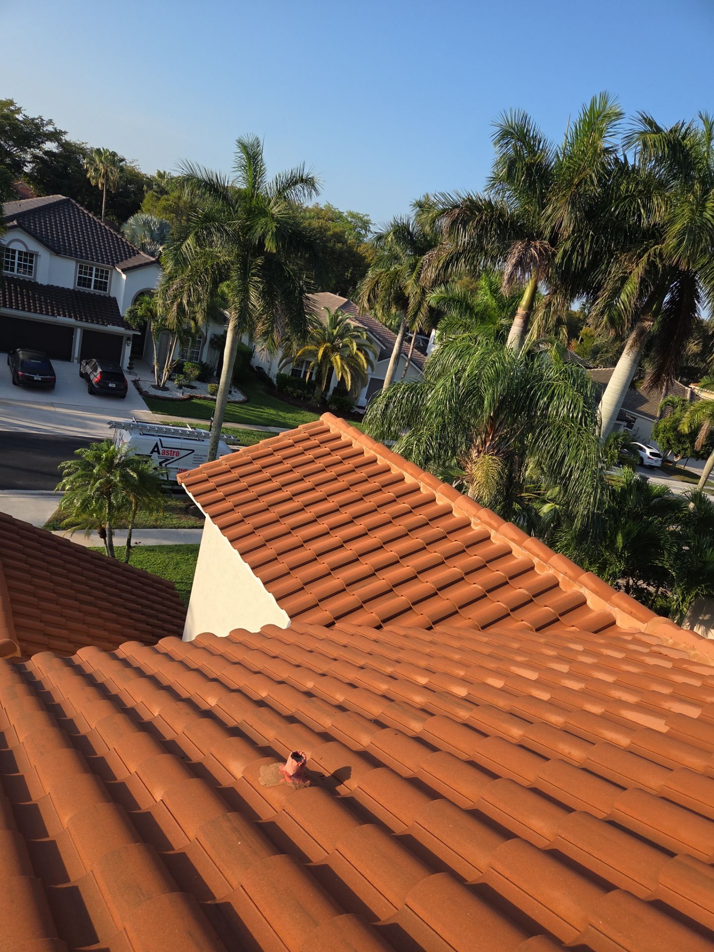 Clay Tile Roof Repair and Ridge Cap Maintenance in Boca Raton by Aastro Roofing