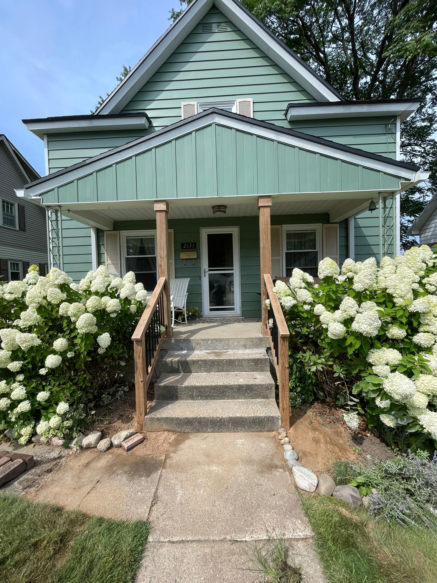 Treated Hand Rails and Posts  by Avalon Roofing and Exteriors