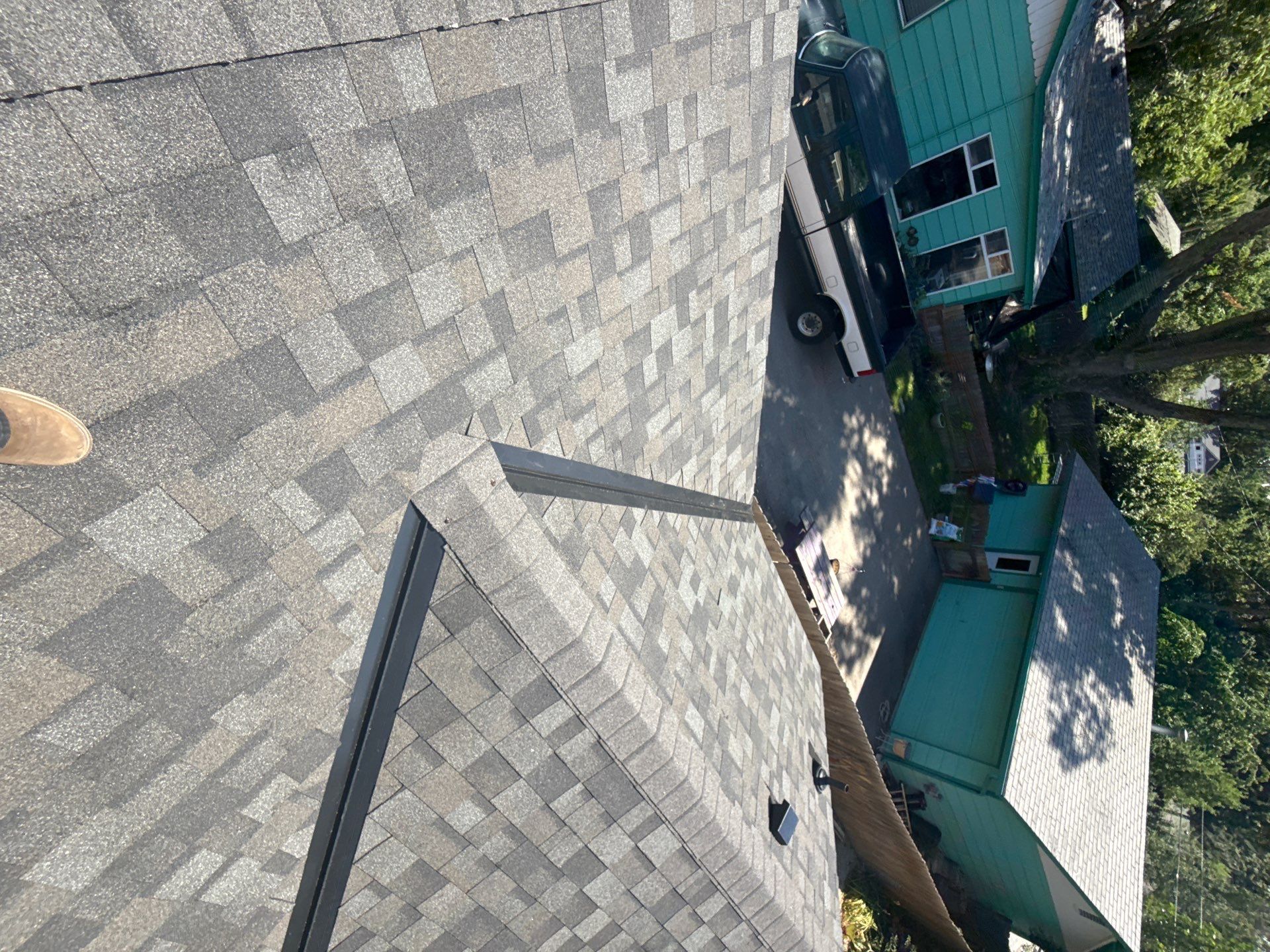 Residential Roof Replacement With Gray Architectural Shingles in Boise by Olive Roofing