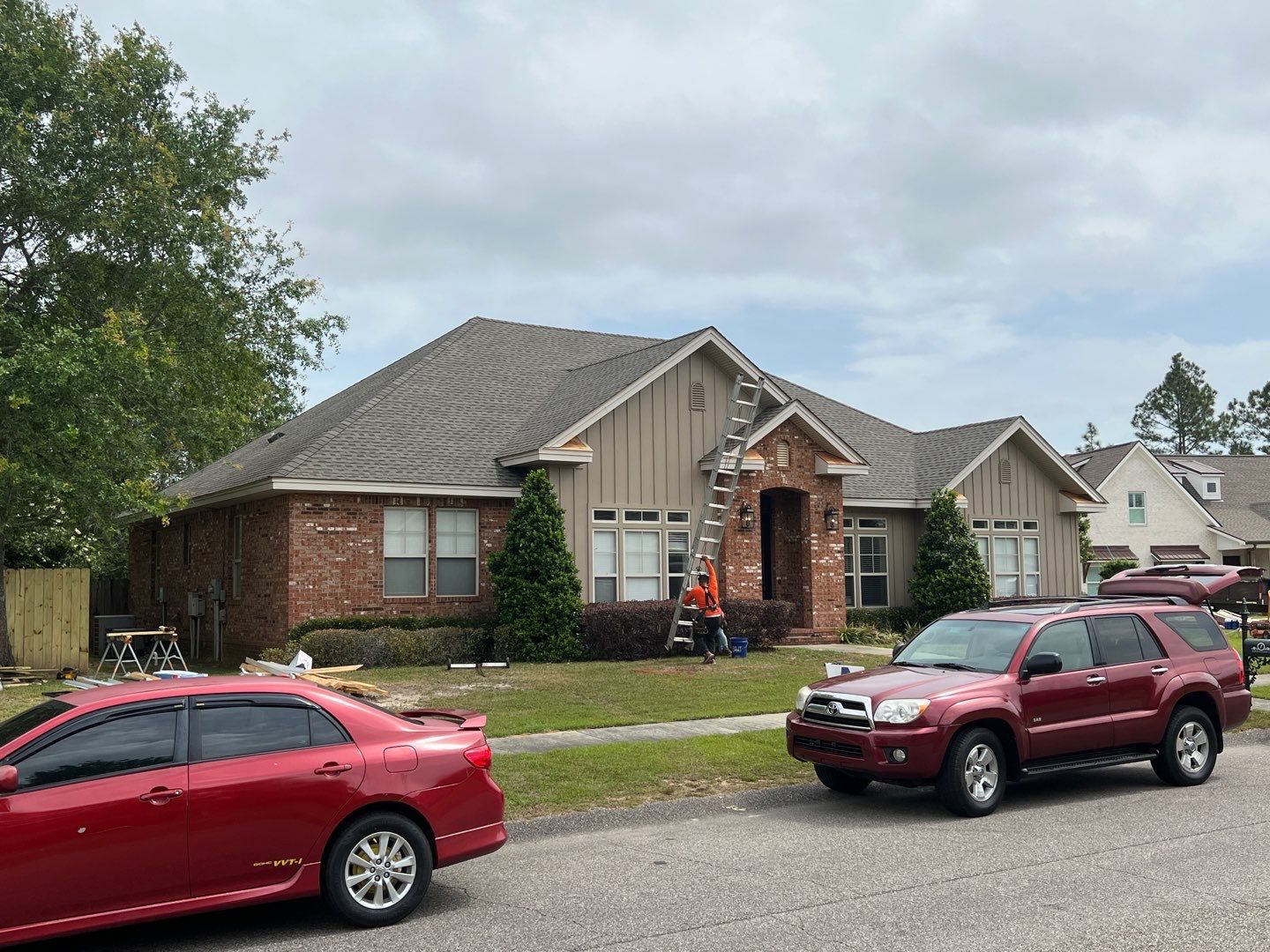 Residential Roofing Installation using Roof Replacement by American Roofing & Construction LLC