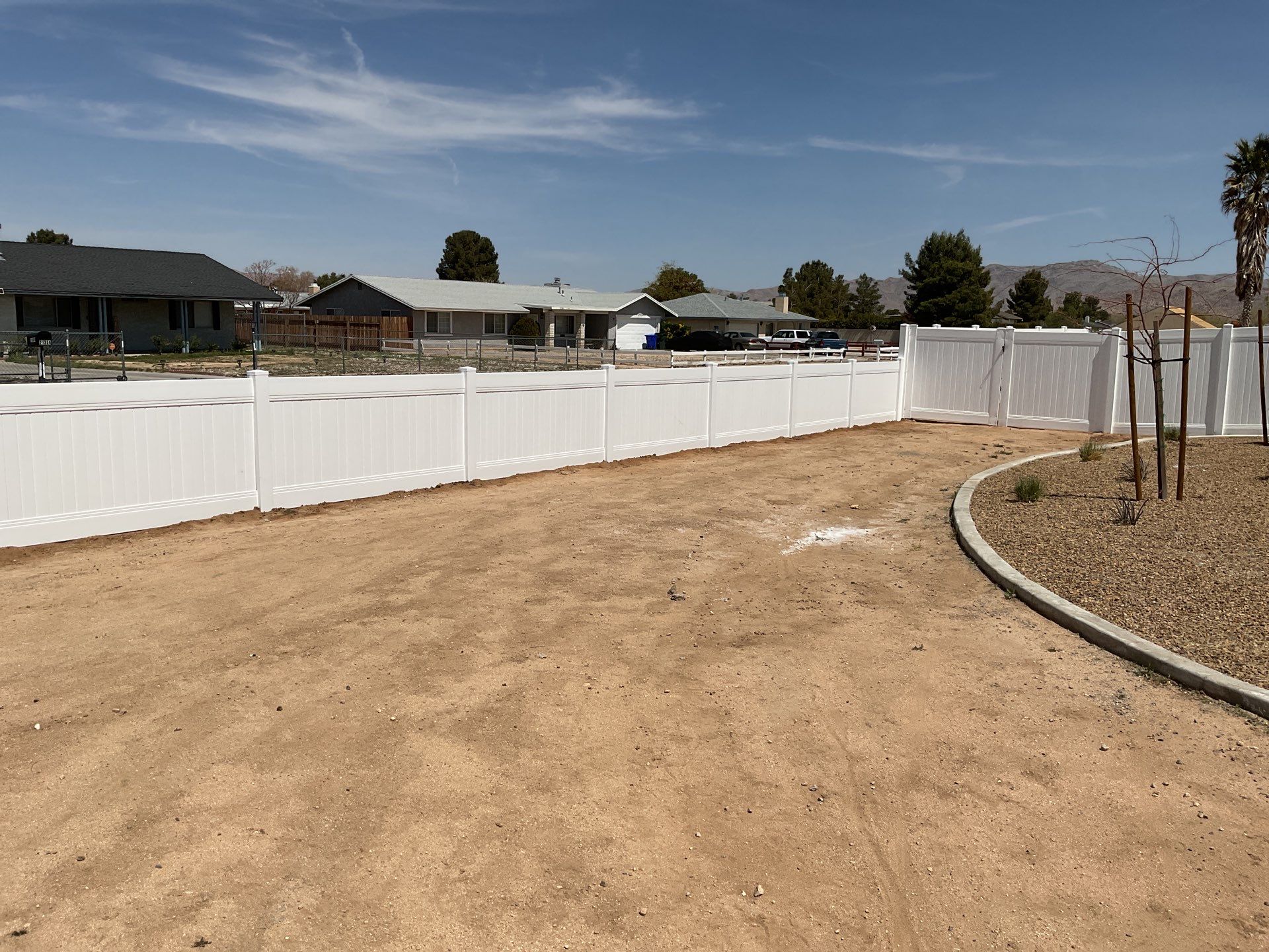 Fence Installation using Vinyl by Fence Guys Inc. 