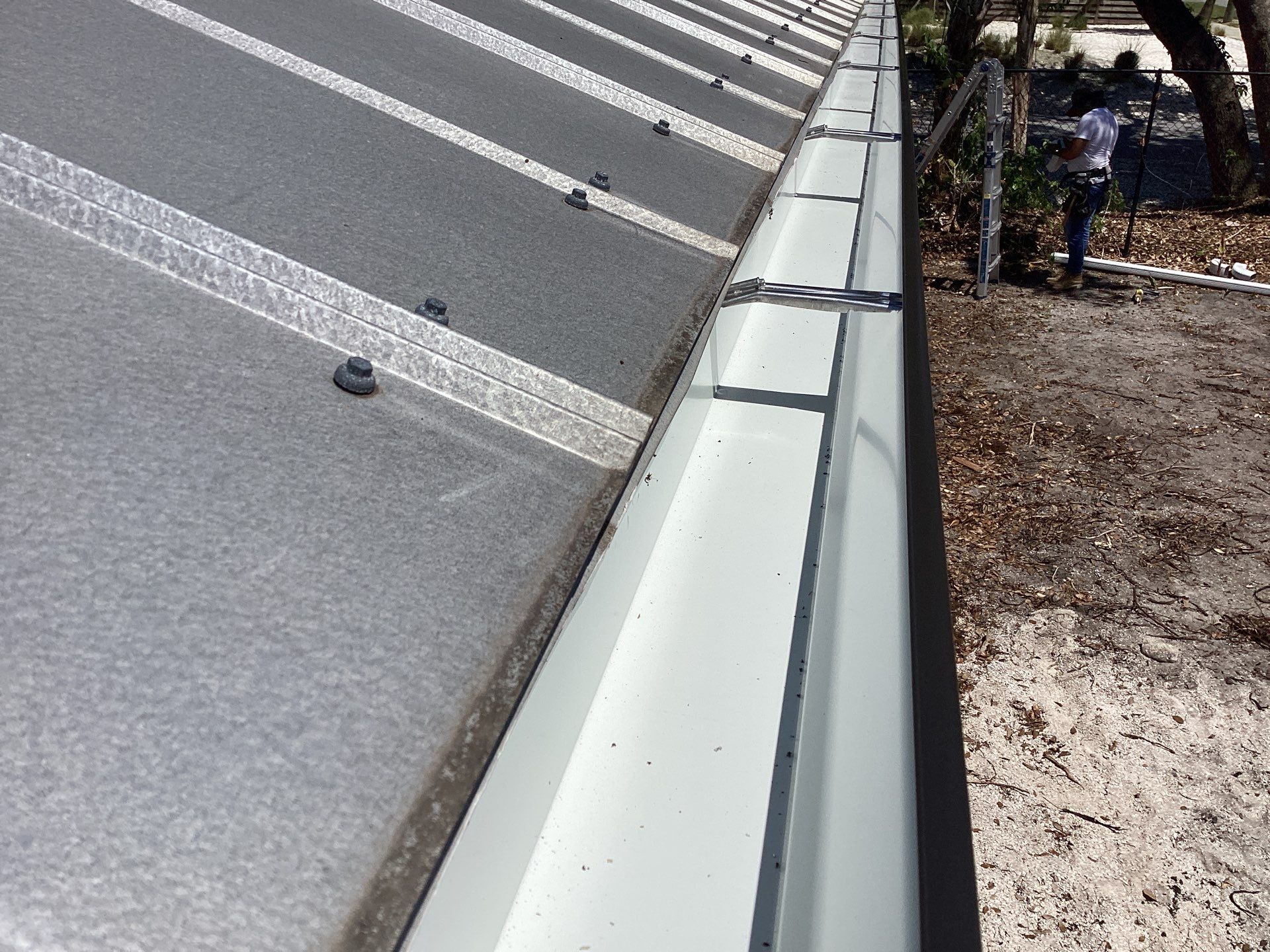 Gutter Guard Installation Project in Sarasota FL by Gutter Professors
