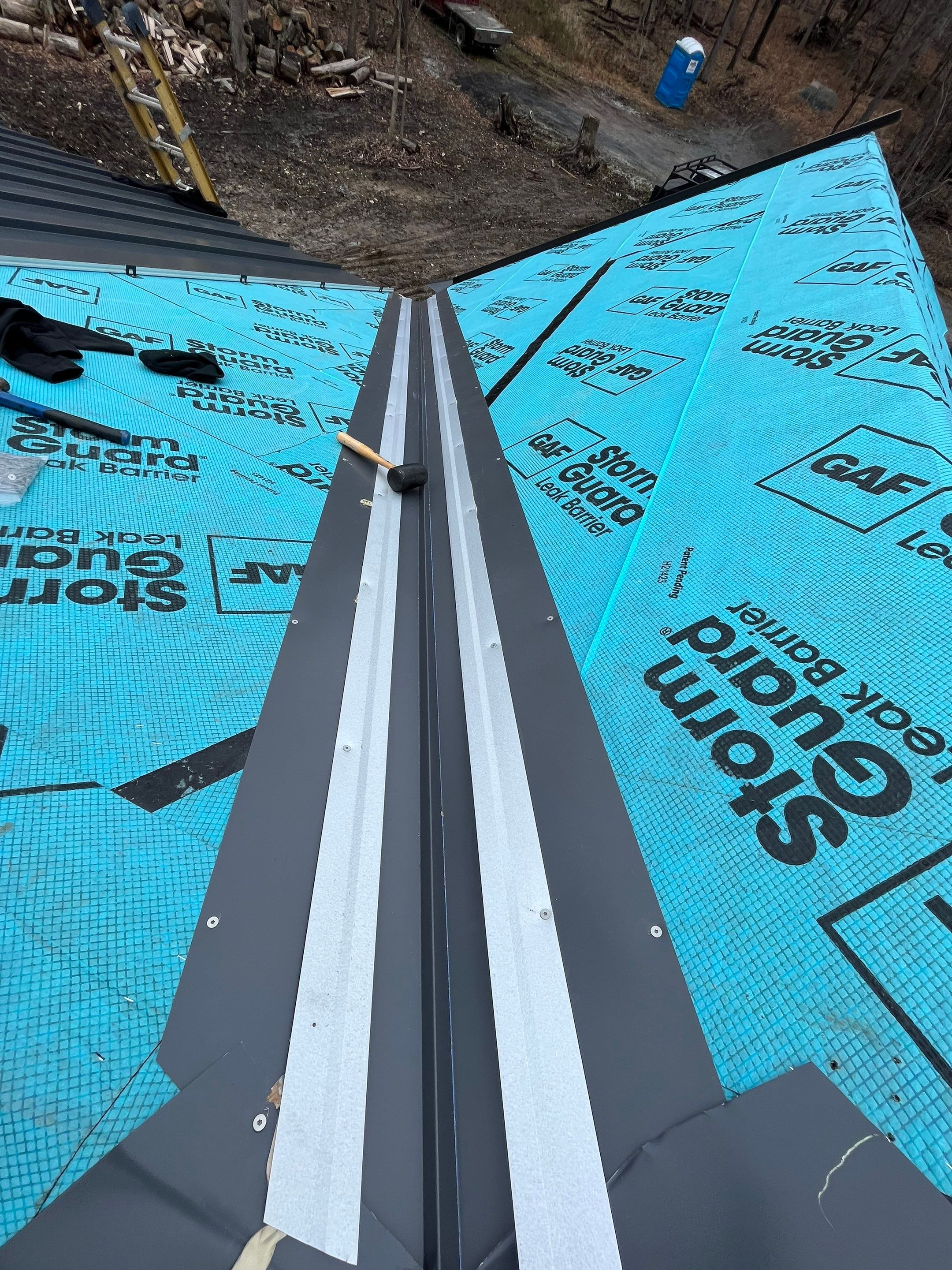 Standing Seam  using Everlast Standing Seam 24 Gauge  by Teflon Roofing