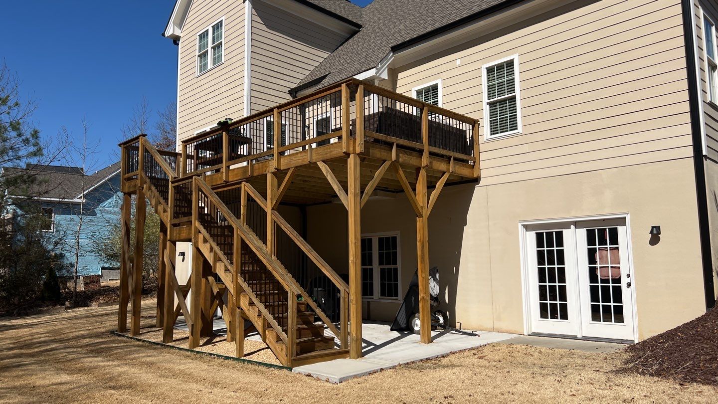 Coated Deck using Wood Sealant by DuraSeal