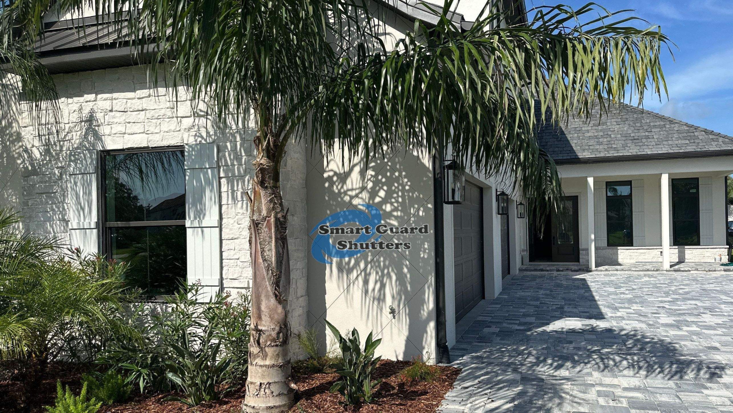 Decorative Board N Batten in Papyrus White by Smart Guard Shutters