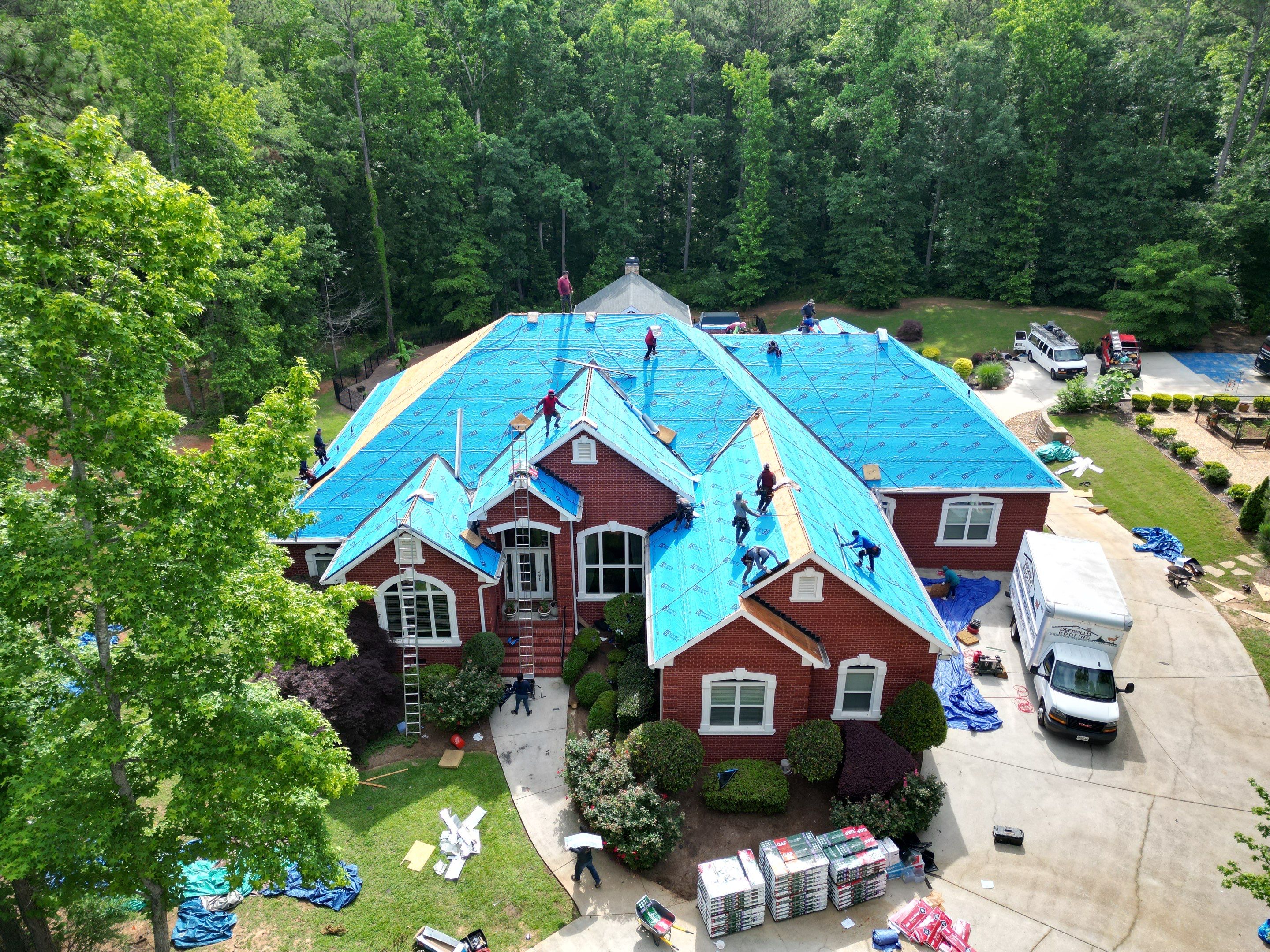 Roof replacement by Deerfield Roofing LLC