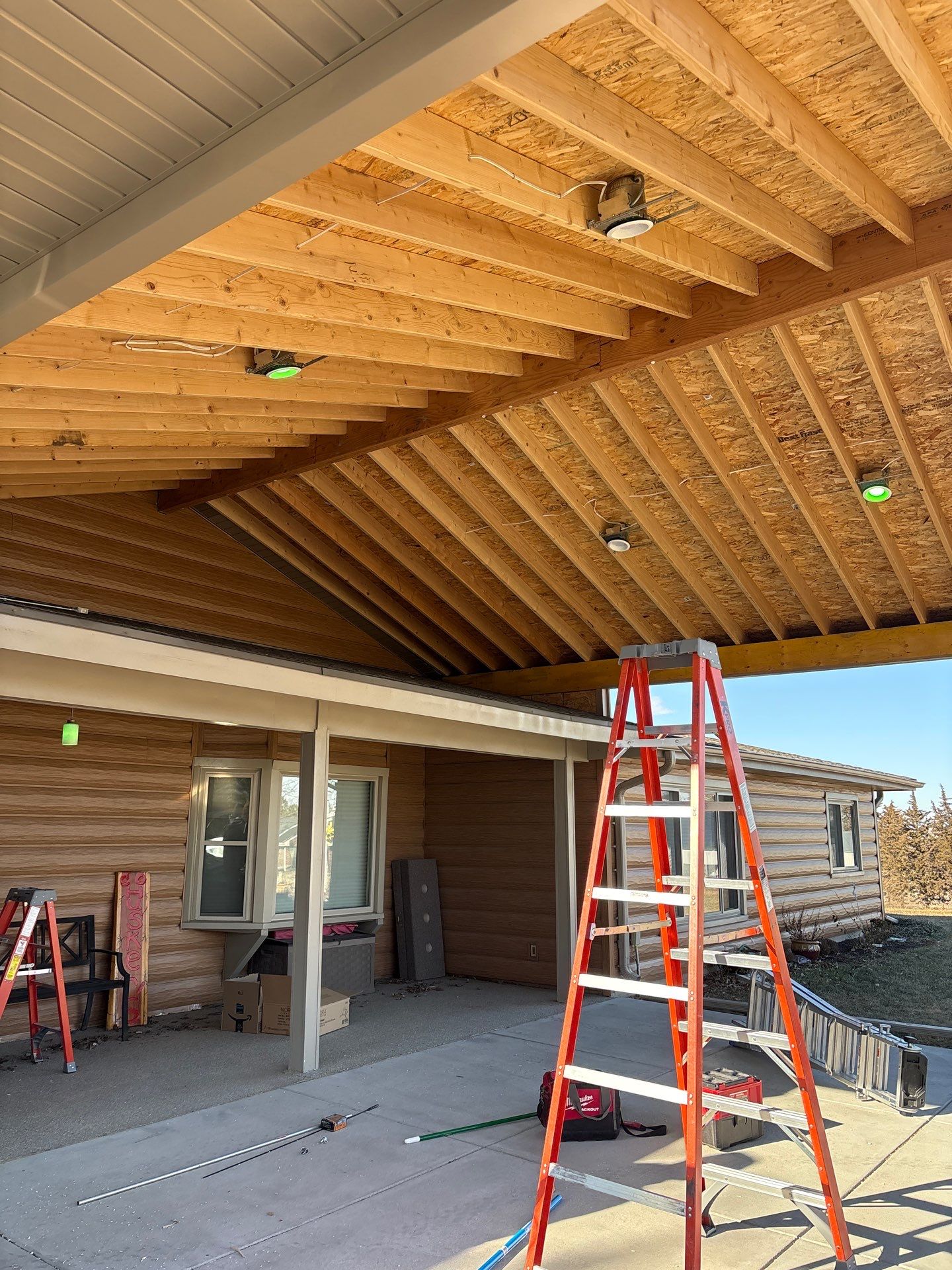 Covered Patio Recessed Lights by Bear Electric
