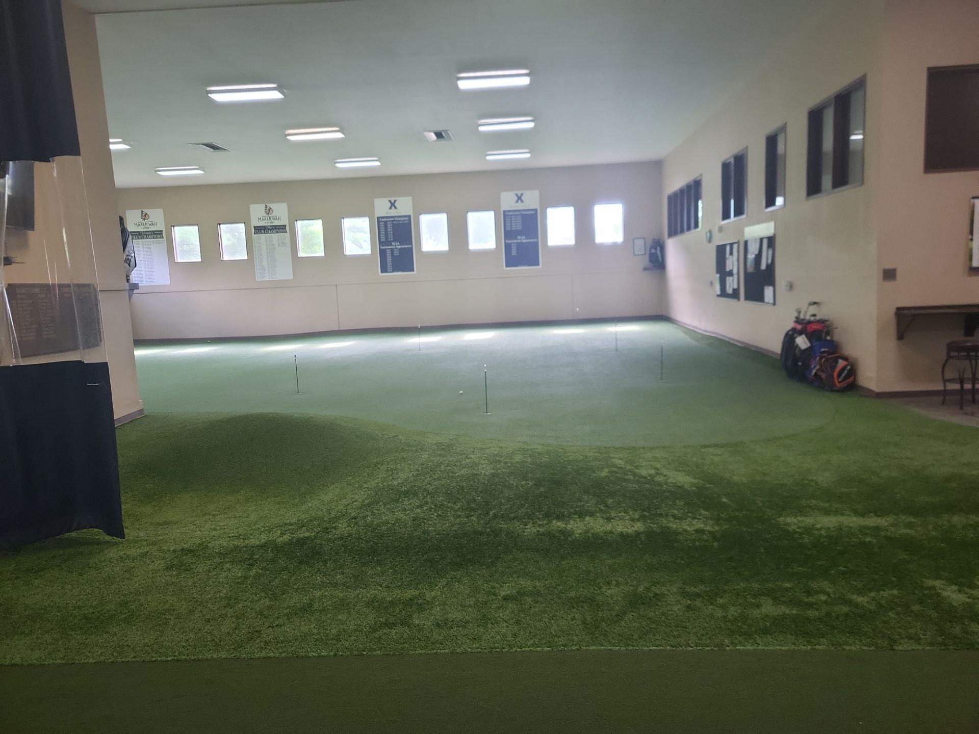 Indoor Training Facility at Maketewah Country Club by Southwest Greens Midwest