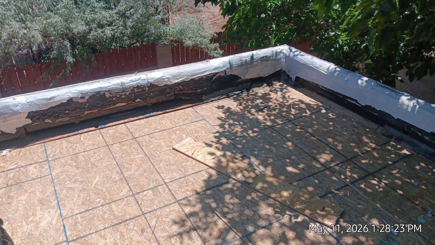 Residential TPO Roof Replacement and Decking Repair in Albuquerque by Doyle Roof Masters Inc