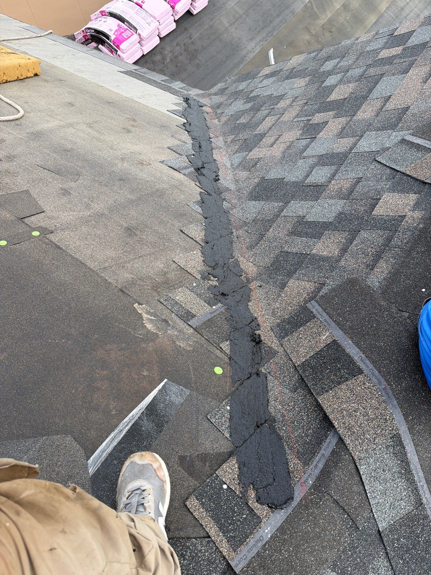 Flashing Stucco above the Roof by Bayfront Roofing and Construction