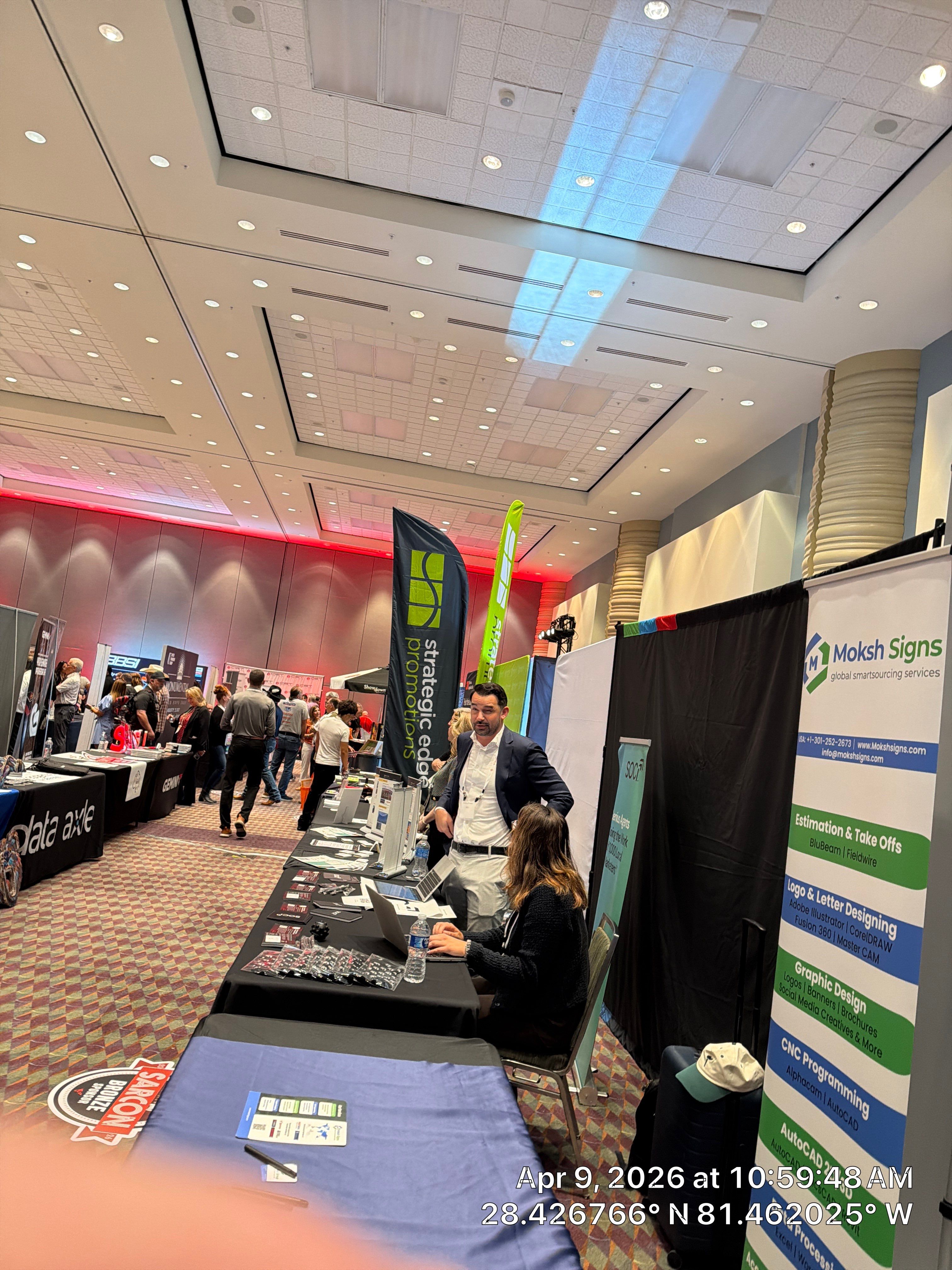 Commercial Event Branding and Lighting Installation in Williamsburg by CompanyCam Sales Demo