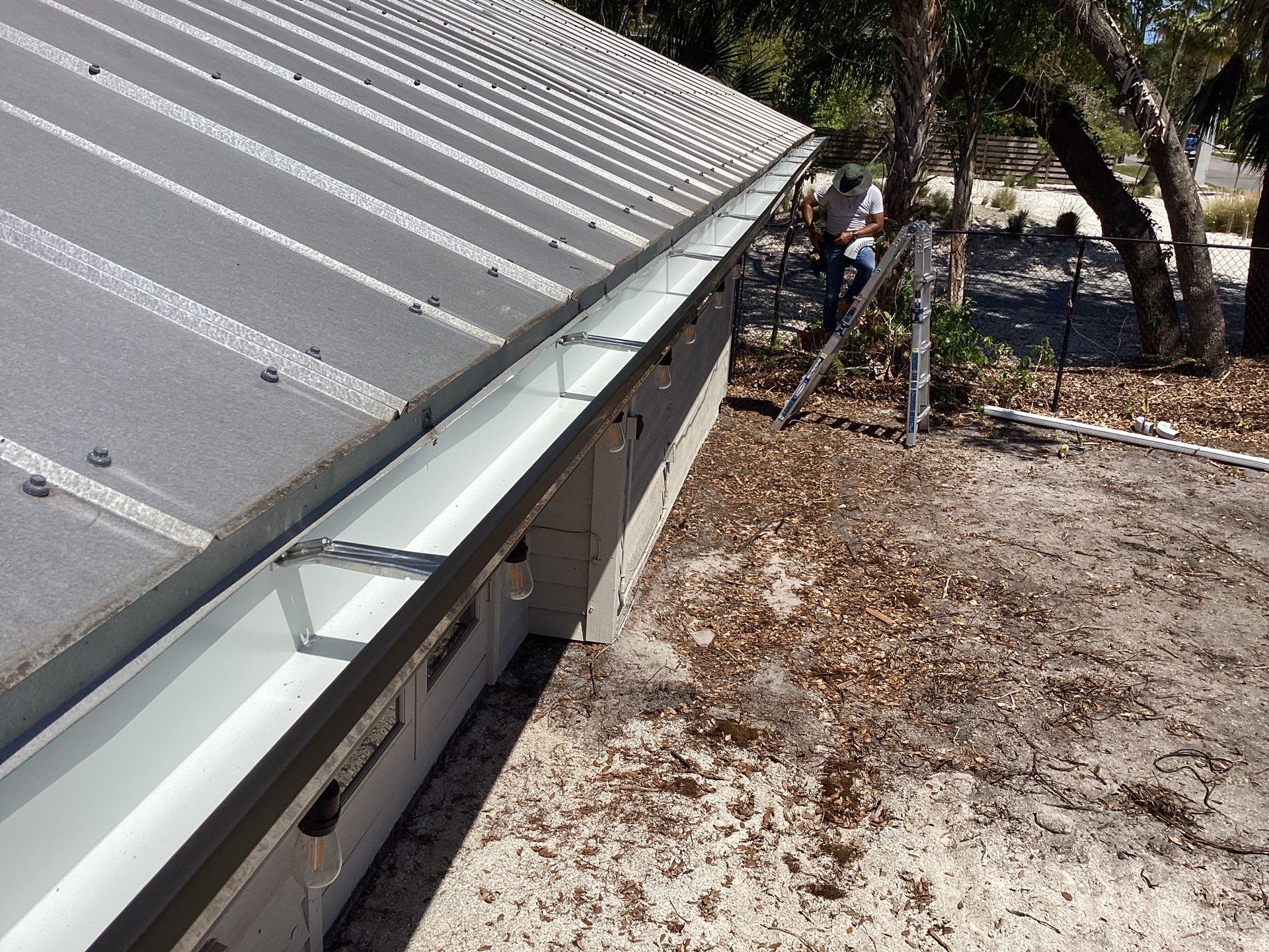 Gutter Guard Installation Project in Sarasota FL by Gutter Professors