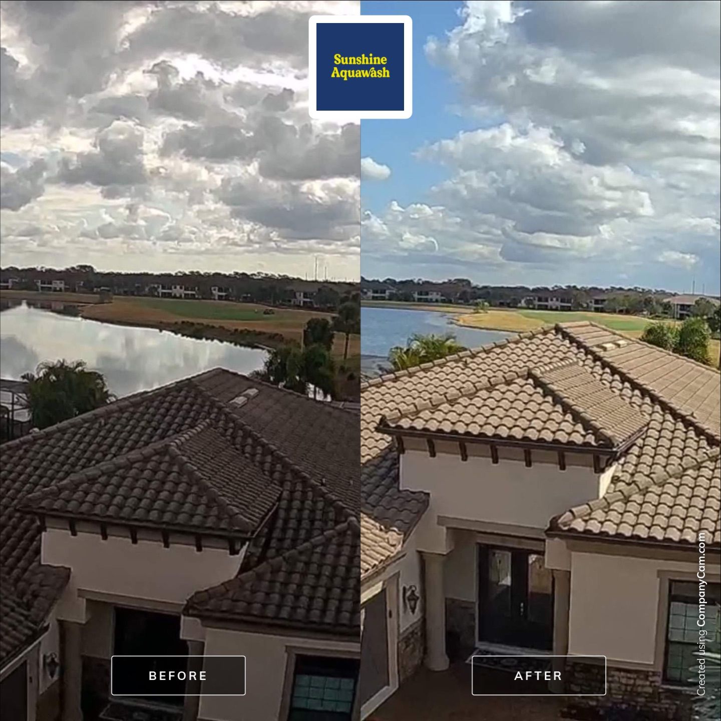 Barrel Tile Roof Cleaning – Lakewood Ranch, FL by Sunshine AquaWash