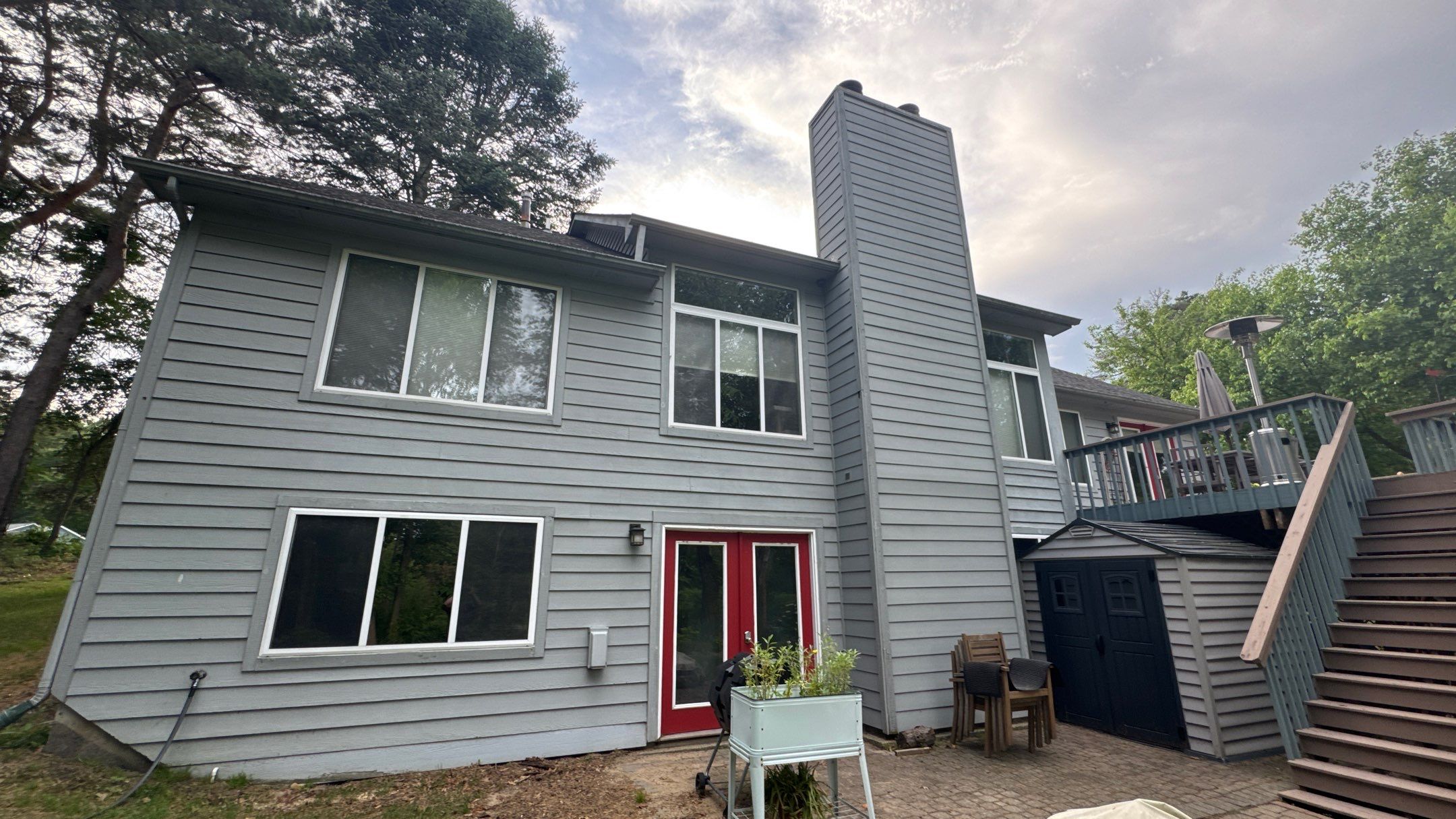 Siding Replacement using Ascend Laguna Blue by 180 Contractors