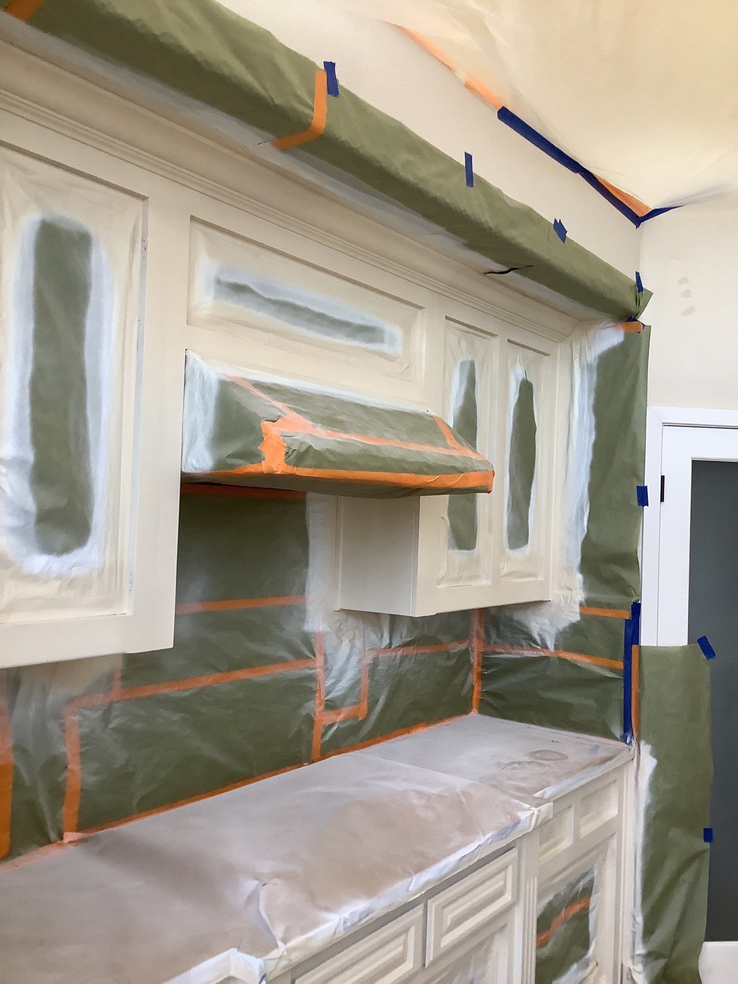 Kitchen Cabinet Painting Project in Ripon, CA by Lancaster Painting